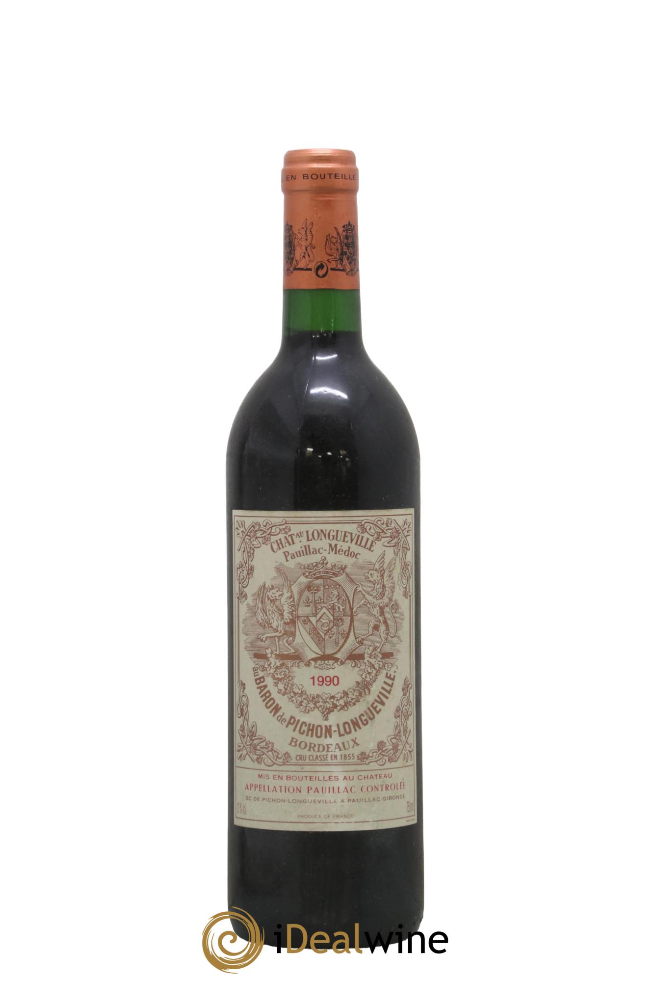 Pichon Longueville Baron 2ème Grand Cru Classé 1990 - Lot de 1 bouteille - 0