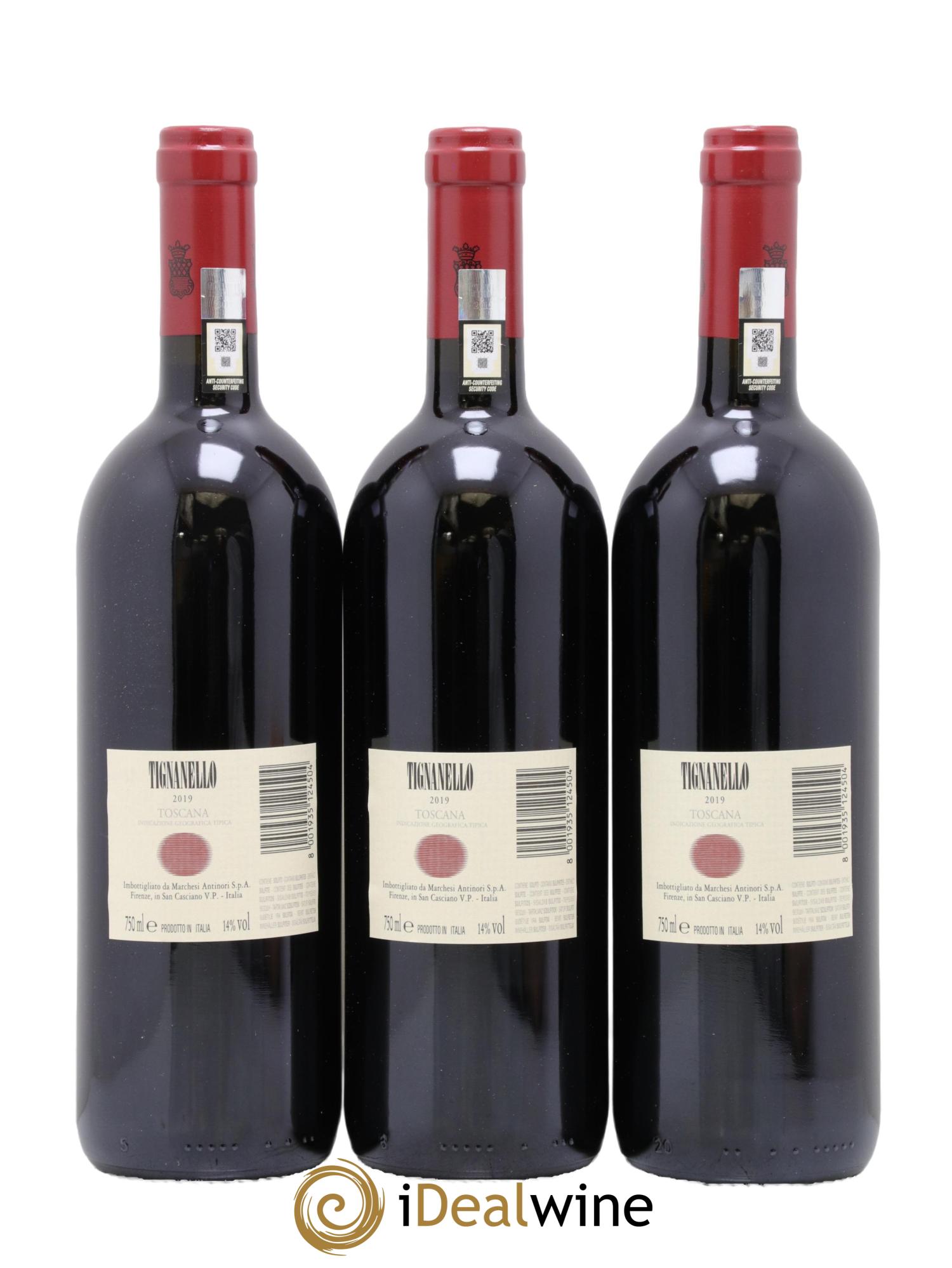 Toscana IGT Tignanello Tenuta Tignanello - Marchesi Antinori 2019 - Posten von 6 Flaschen - 4