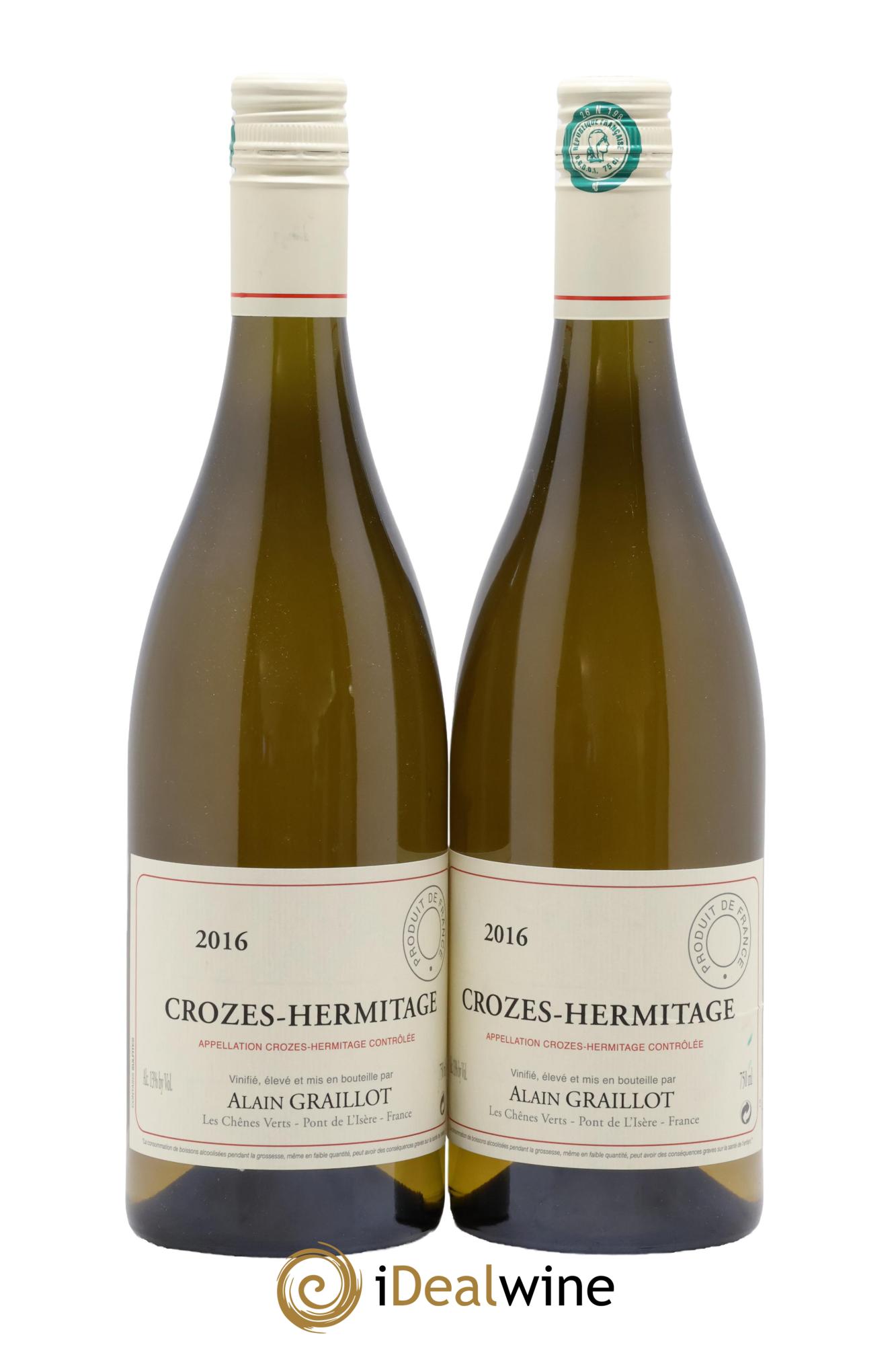 Crozes-Hermitage Domaine Graillot 2016 - Lot of 2 bottles - 0