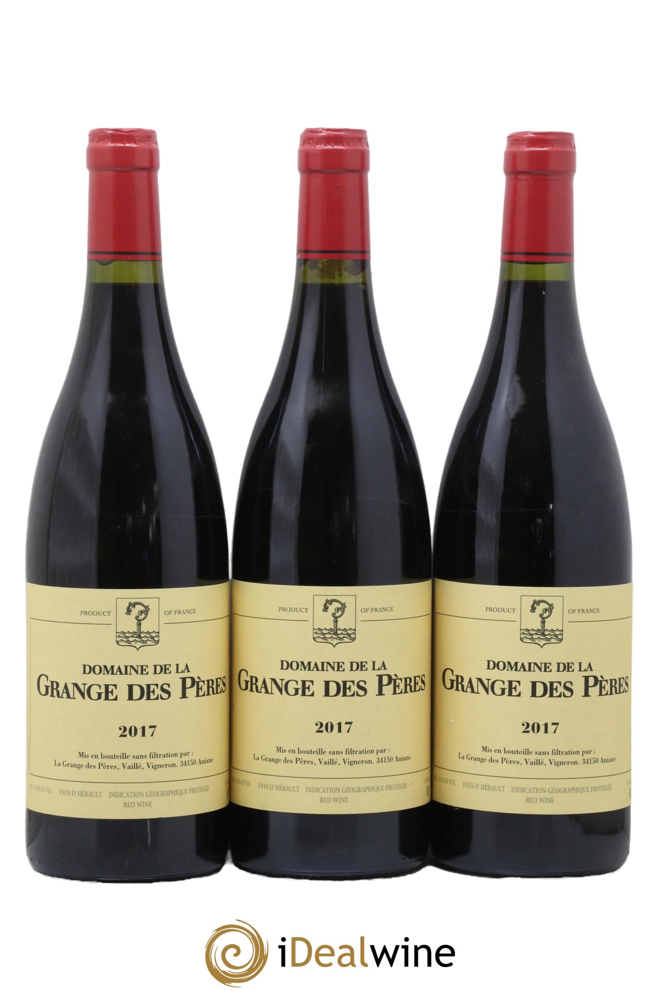 IGP Pays d'Hérault Grange des Pères Laurent Vaillé 2017 - Lot de 3 bouteilles - 0