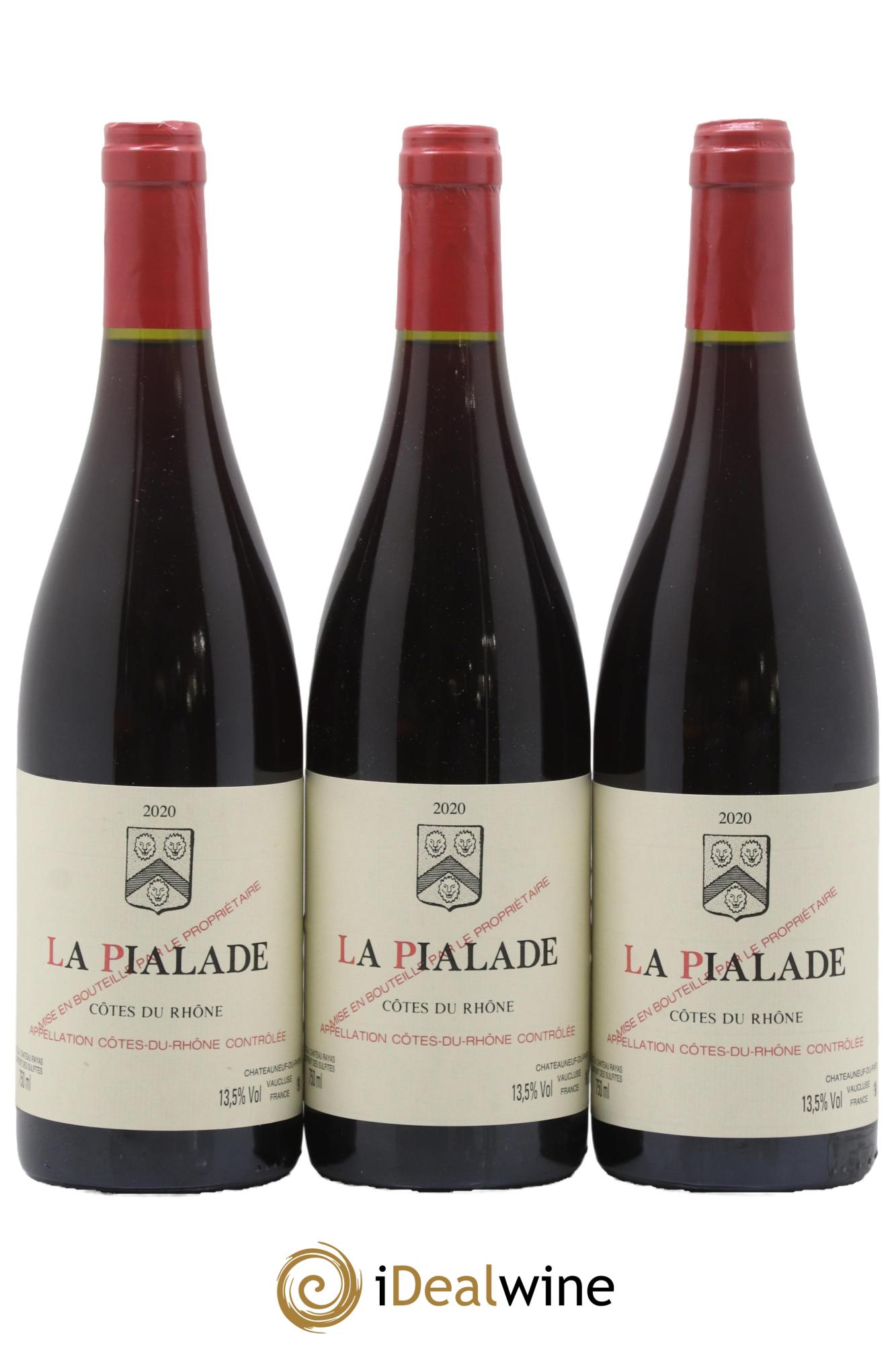 Côtes-du-Rhône La Pialade Emmanuel Reynaud 2020 - Lot de 3 bouteilles - 0