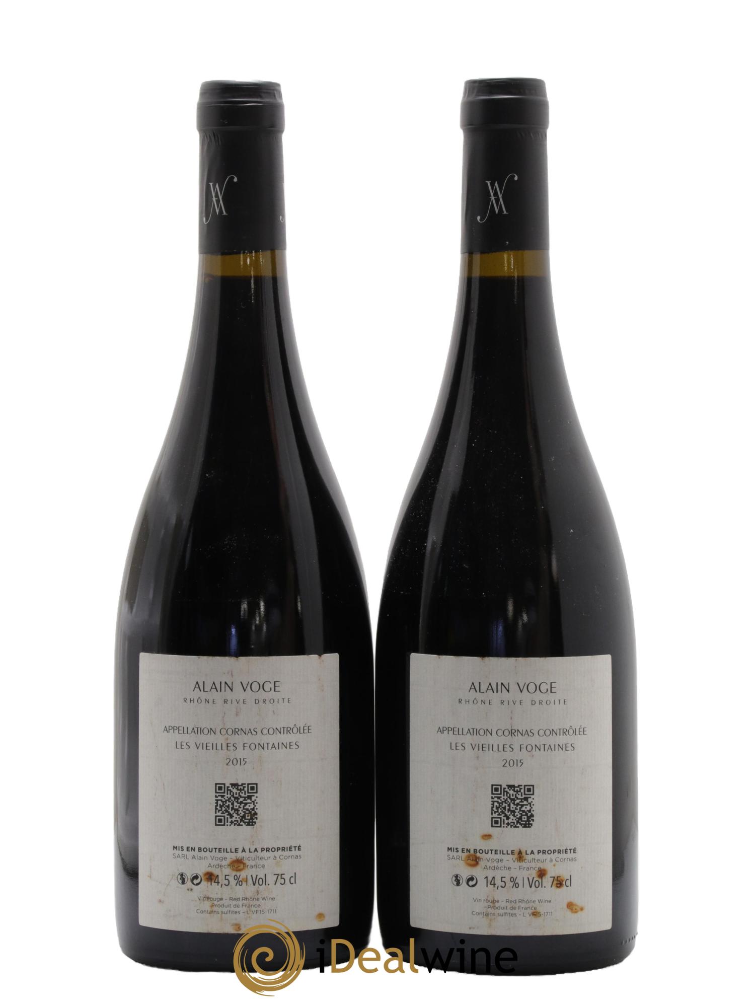 Cornas Les Vieilles Fontaines Alain Voge (Domaine) 2015 - Posten von 2 Flaschen - 1