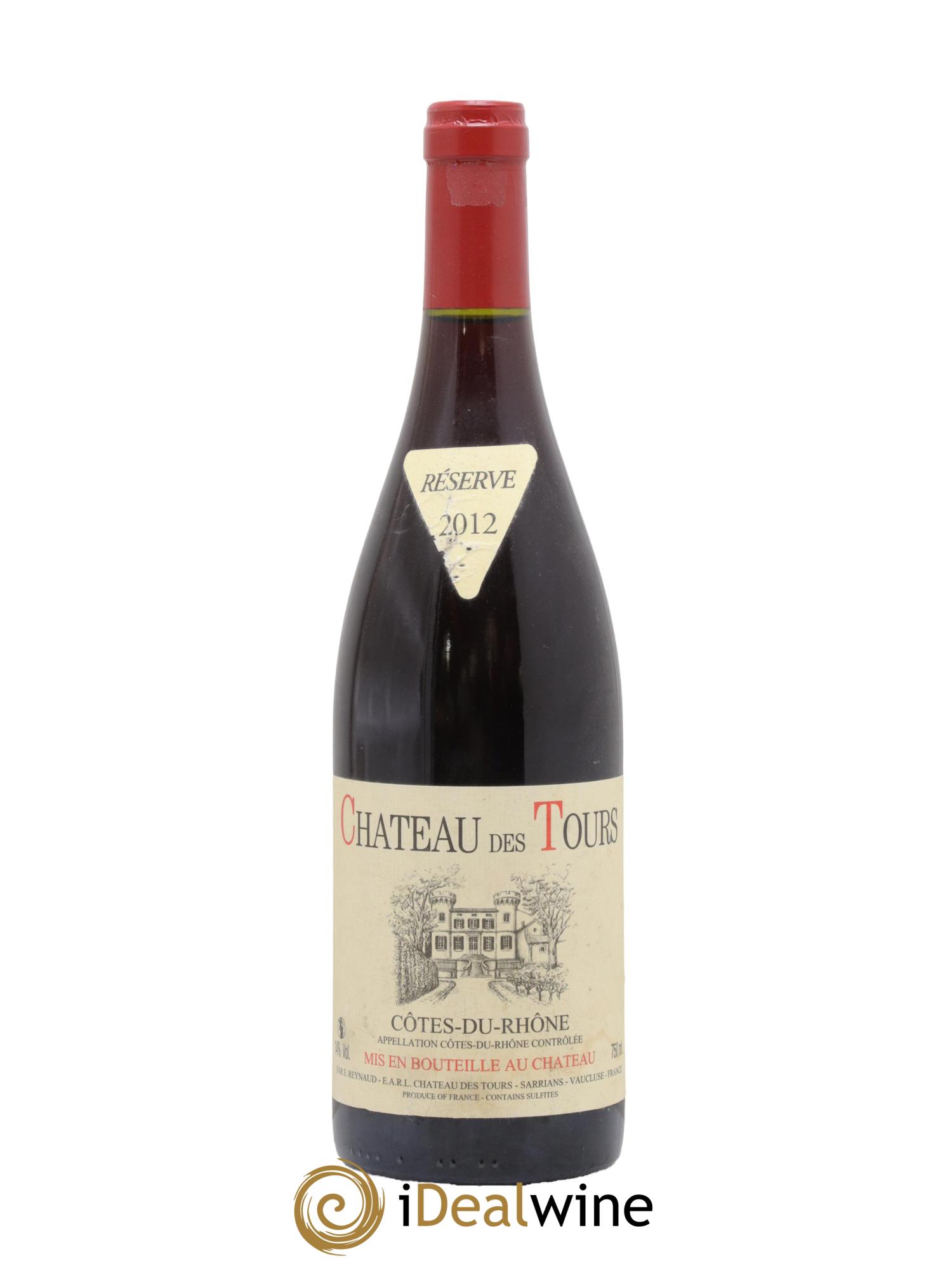 Côtes-du-Rhône Château des Tours Emmanuel Reynaud 2012 - Lot de 1 bouteille - 0