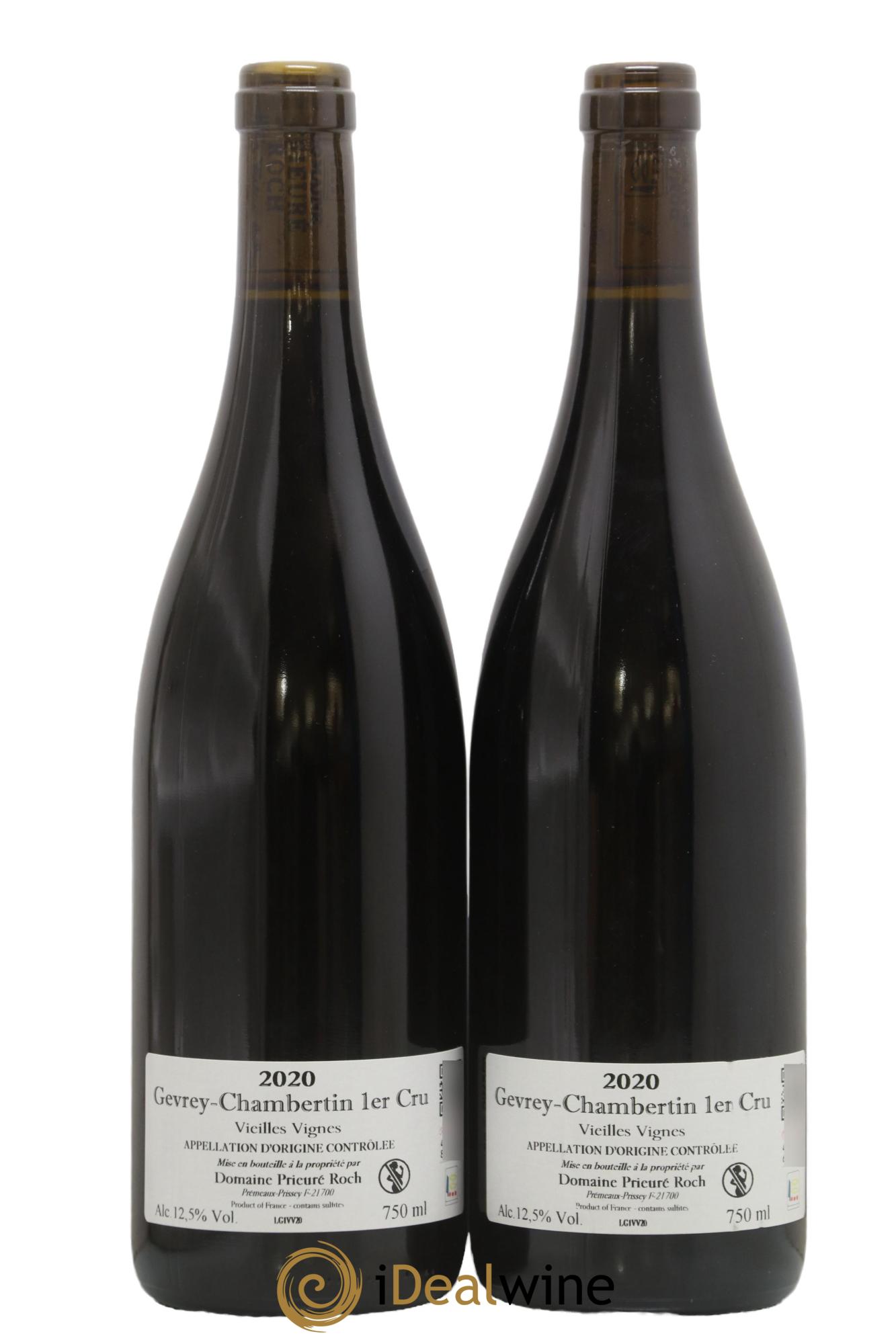 Gevrey-Chambertin  1er Cru Vieilles Vignes Prieuré Roch 2020 - Lot of 2 bottles - 1