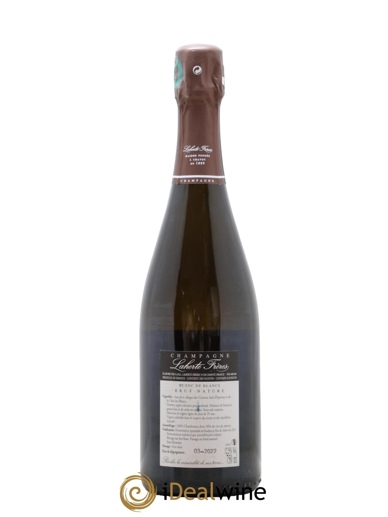 Blanc de Blancs Brut Nature Laherte Frères - Lot de 1 bouteille - 1