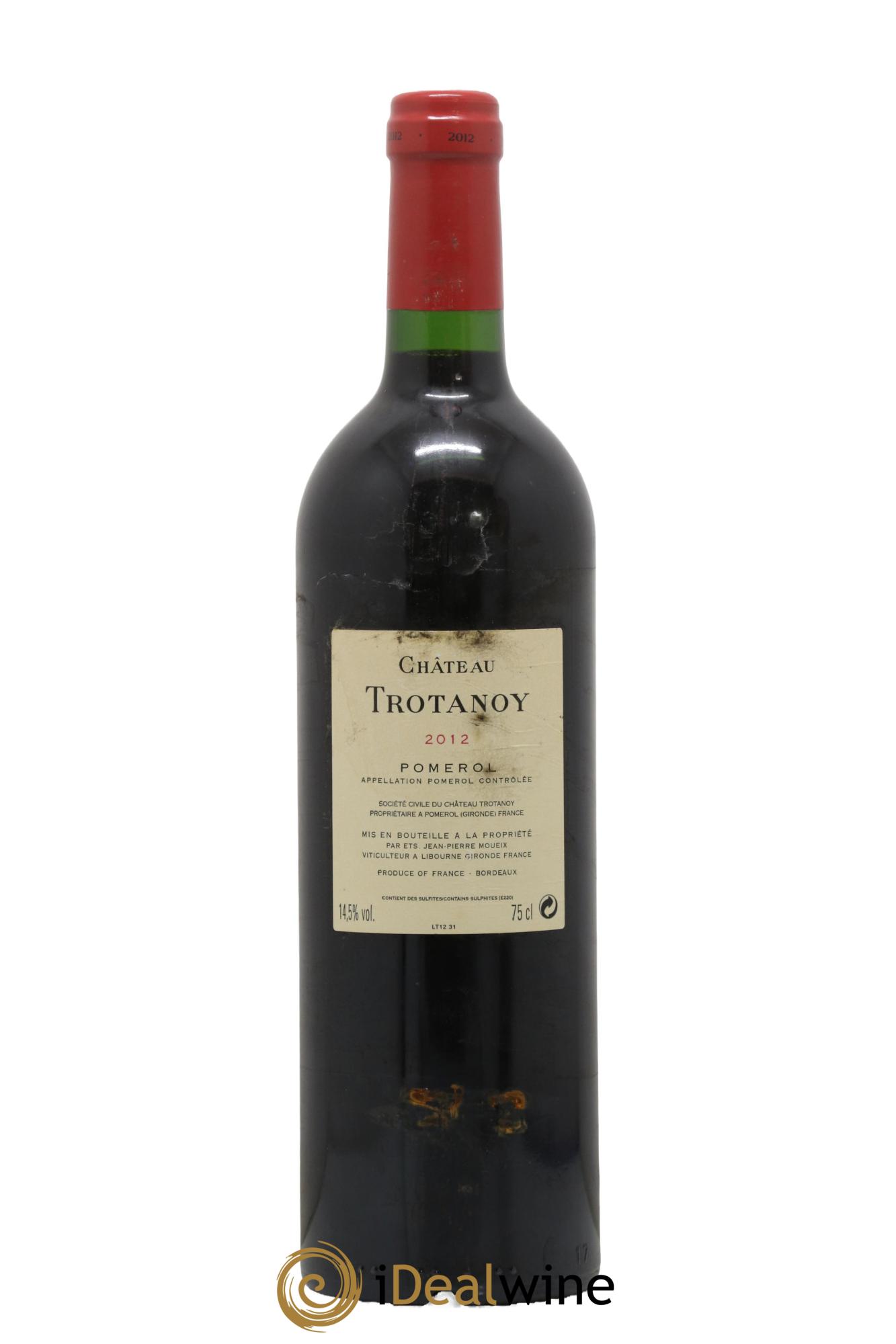 Château Trotanoy 2012 - Lot de 1 bouteille - 1