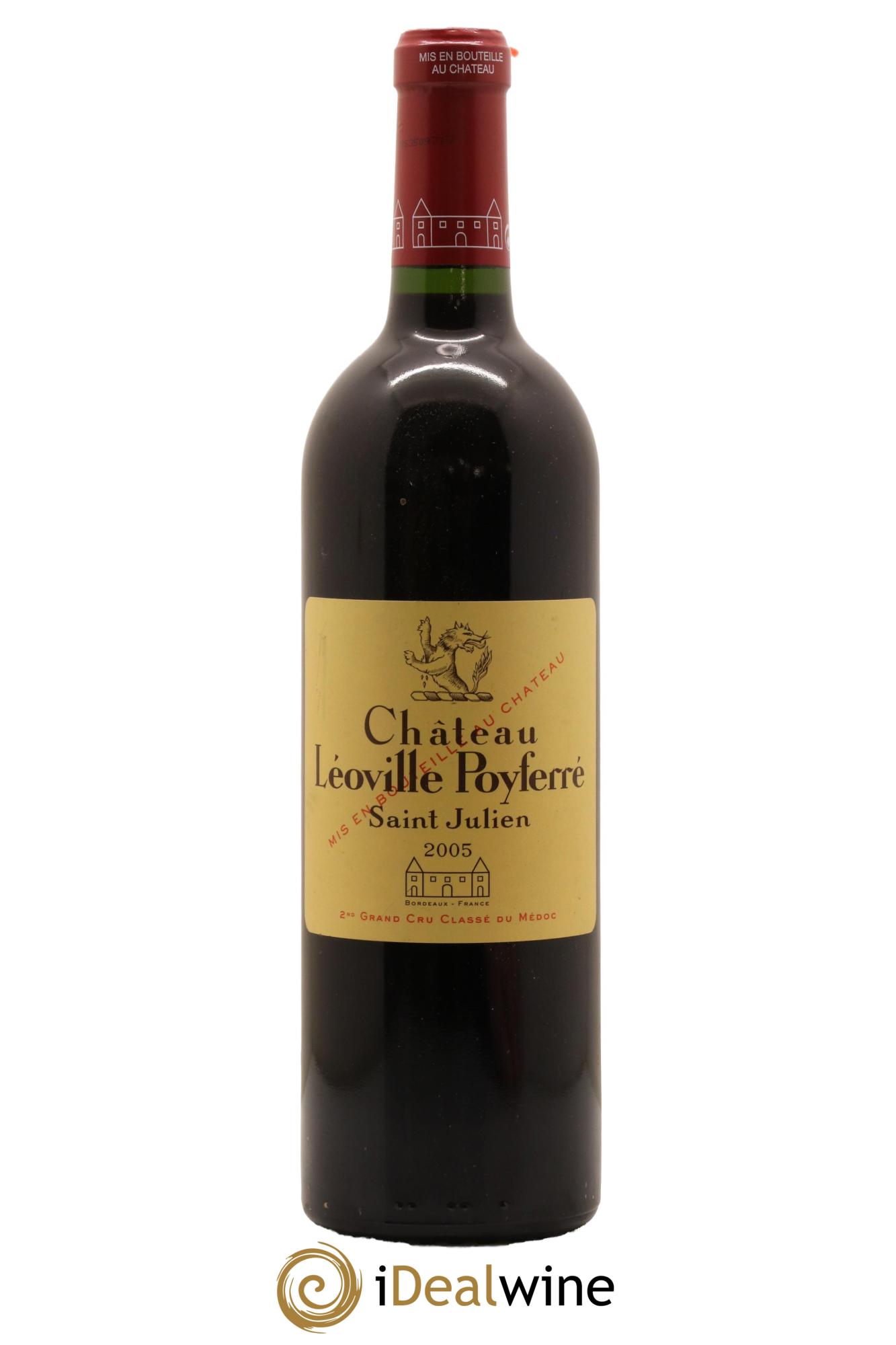 Château Léoville Poyferré 2ème Grand Cru Classé 2005 - Lot de 1 bouteille - 0