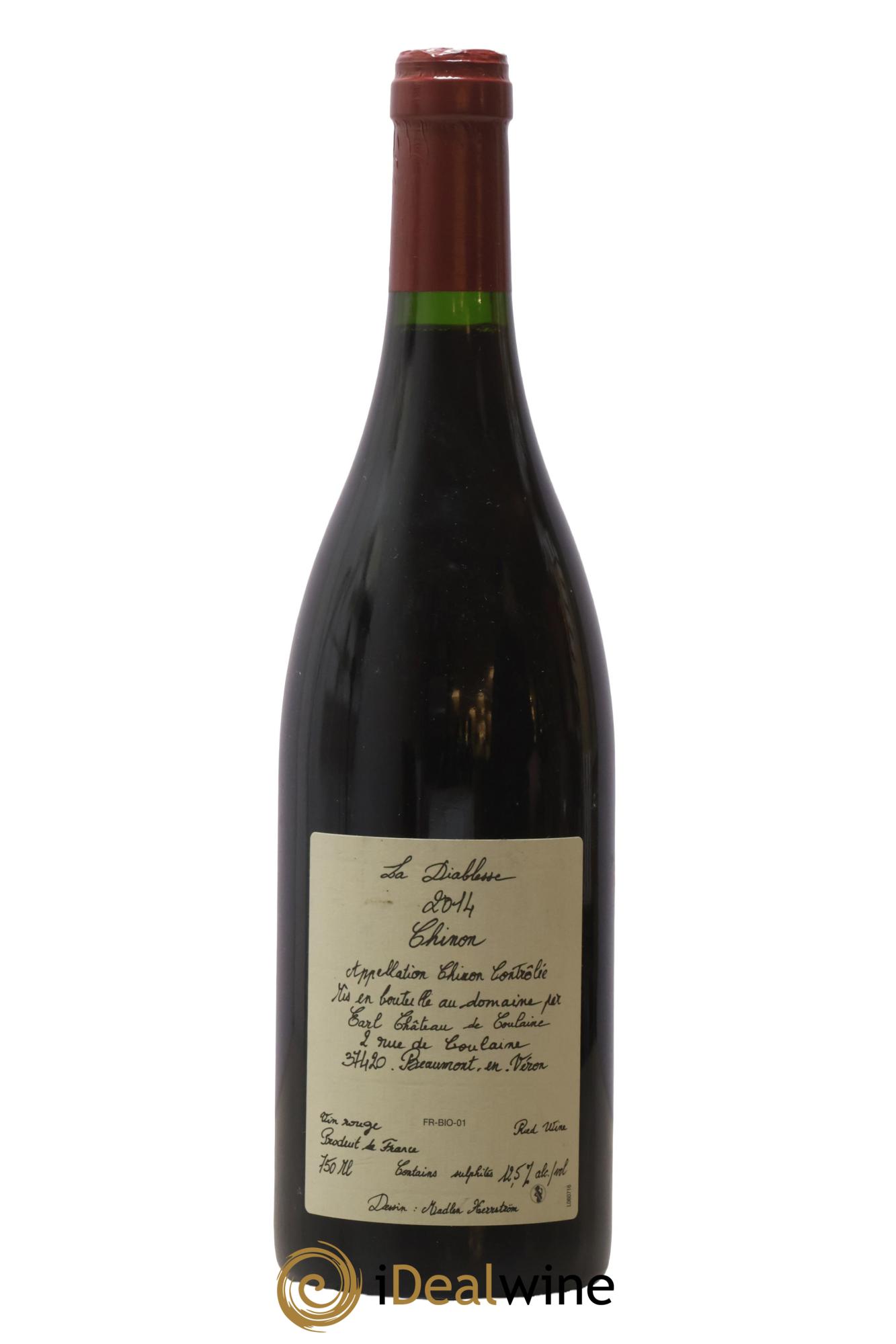 Chinon La Diablesse Château de Coulaine 2014 - Posten von 1 Flasche - 1