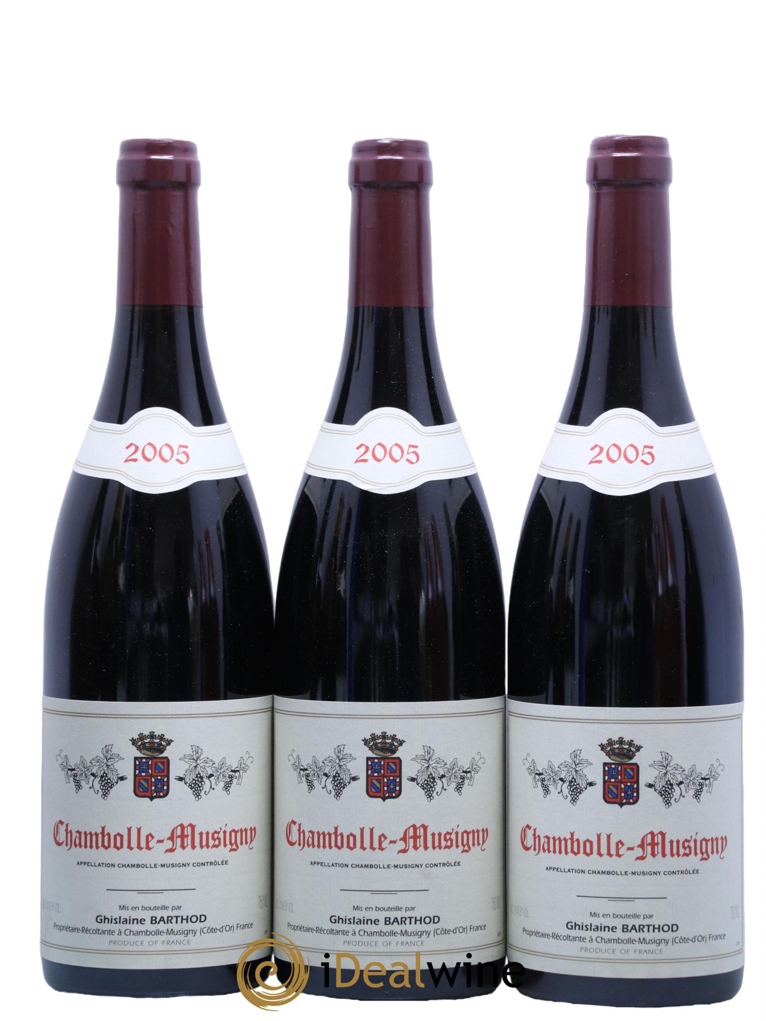 Chambolle-Musigny Ghislaine Barthod 2005 - Lotto di 3 bottiglie - 0