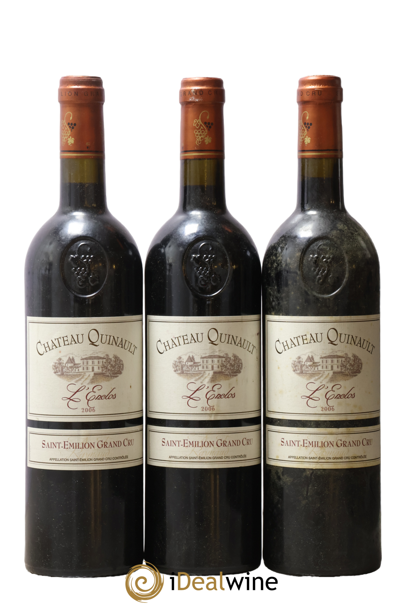 Château Quinault L'Enclos 2006 - Lotto di 3 bottiglie - 0