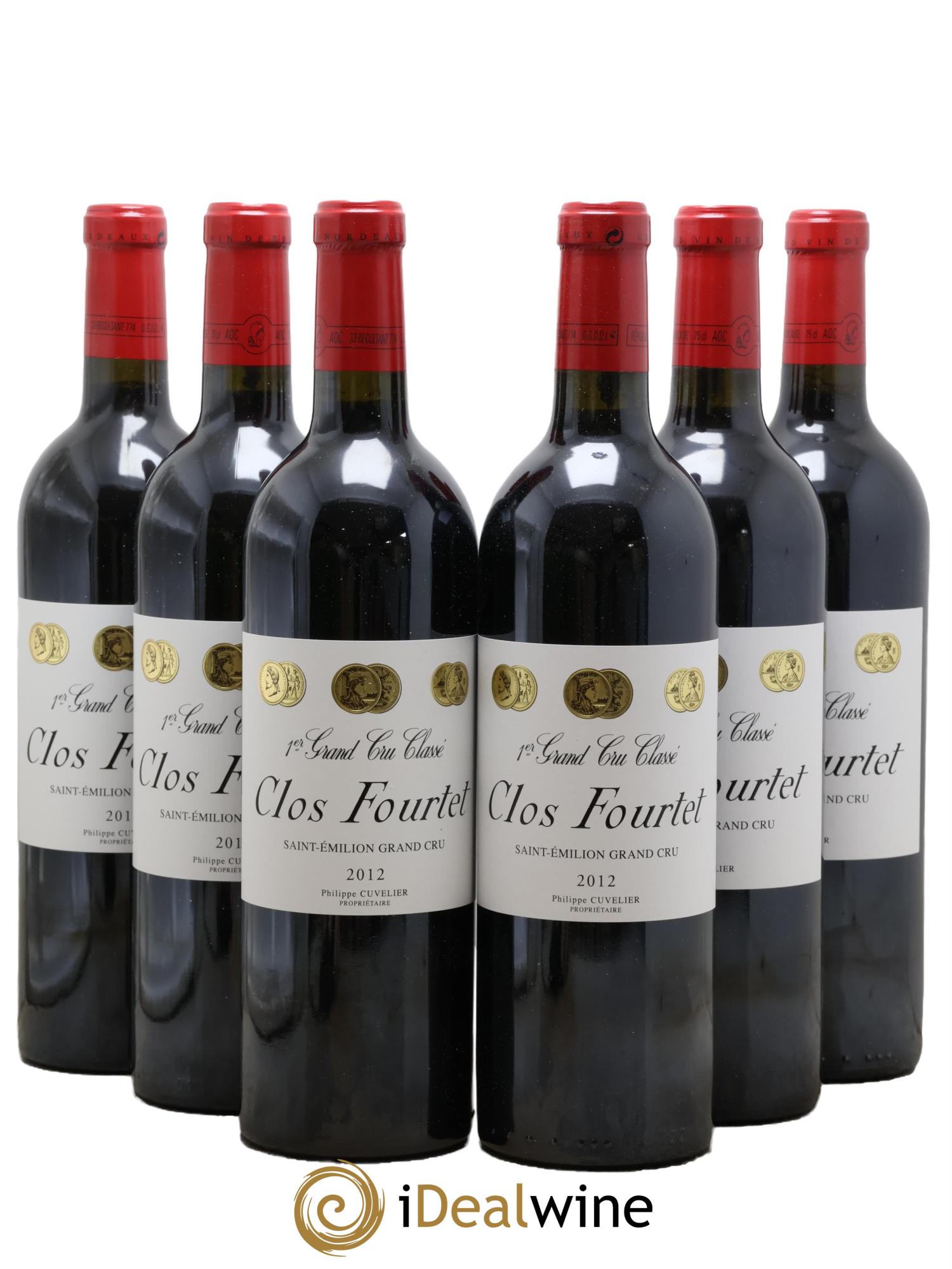 Clos Fourtet 1er Grand Cru Classé B  2012 - Posten von 6 Flaschen - 0