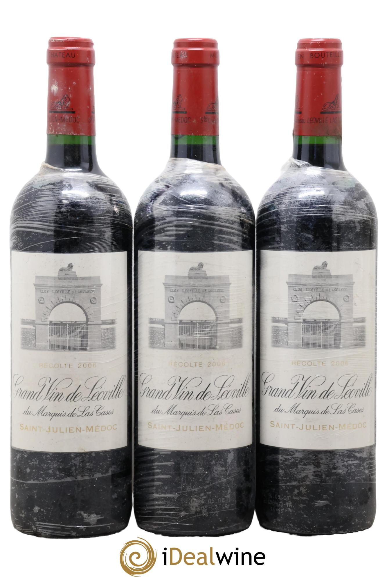 Château Léoville Las Cases 2ème Grand Cru Classé 2006 - Lot de 3 bouteilles - 0