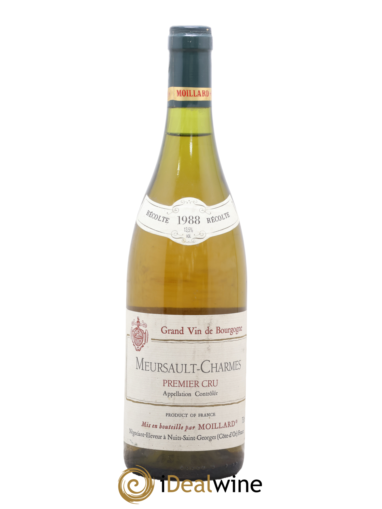 Meursault 1er Cru Charmes Moillard 1988 - Lote de 1 botella - 0