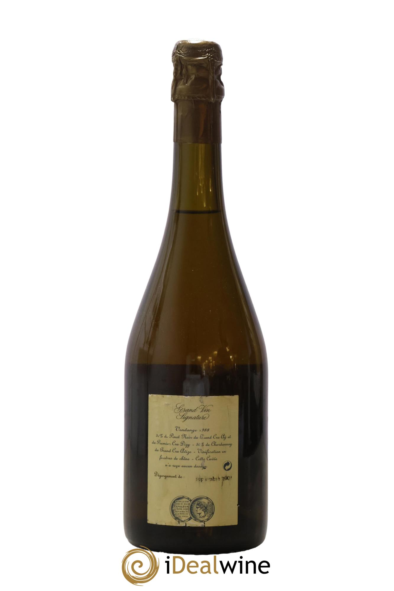 Champagne Grand Vin Signature Maison Jacquesson 1988 - Lot de 1 bouteille - 1