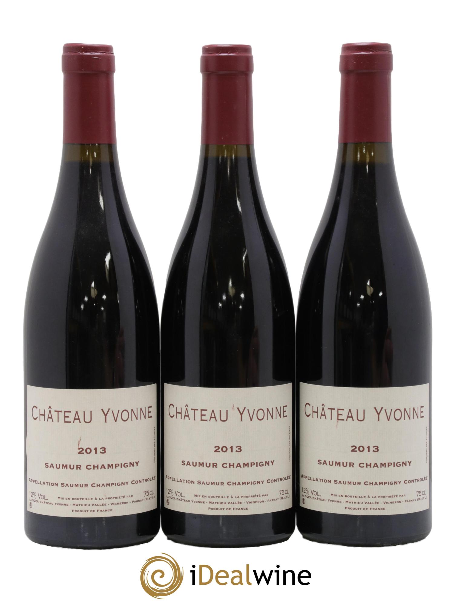 Saumur-Champigny Château Yvonne 2013 - Lot de 3 bouteilles - 0