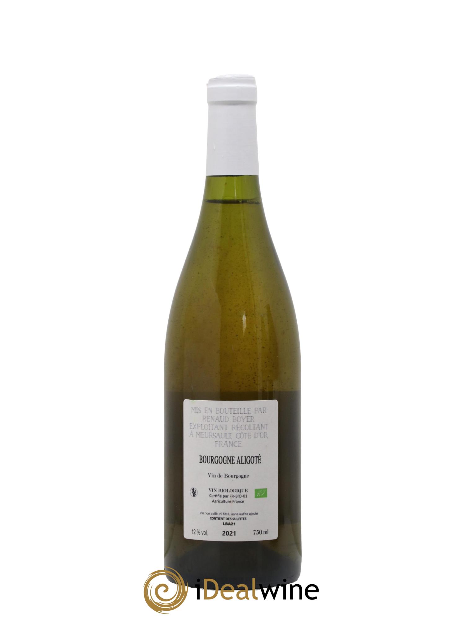 Bourgogne Aligoté Renaud Boyer 2021 - Lot de 1 bouteille - 1