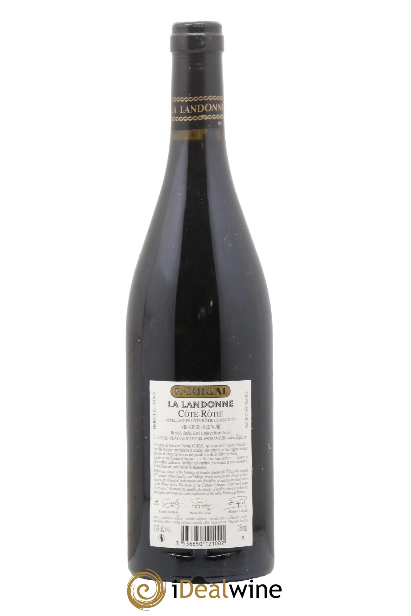 Côte-Rôtie La Landonne Guigal 2011 - Lot of 1 bottle - 1