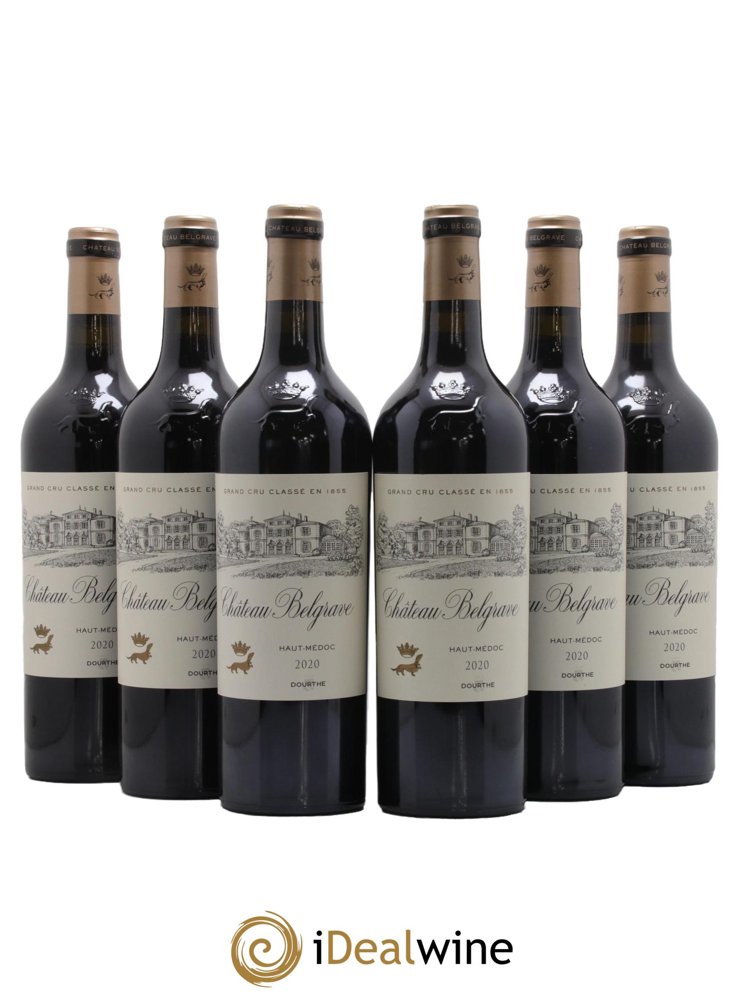 Médoc Chateau Belgrave 2020 - Lot de 6 bouteilles - 0