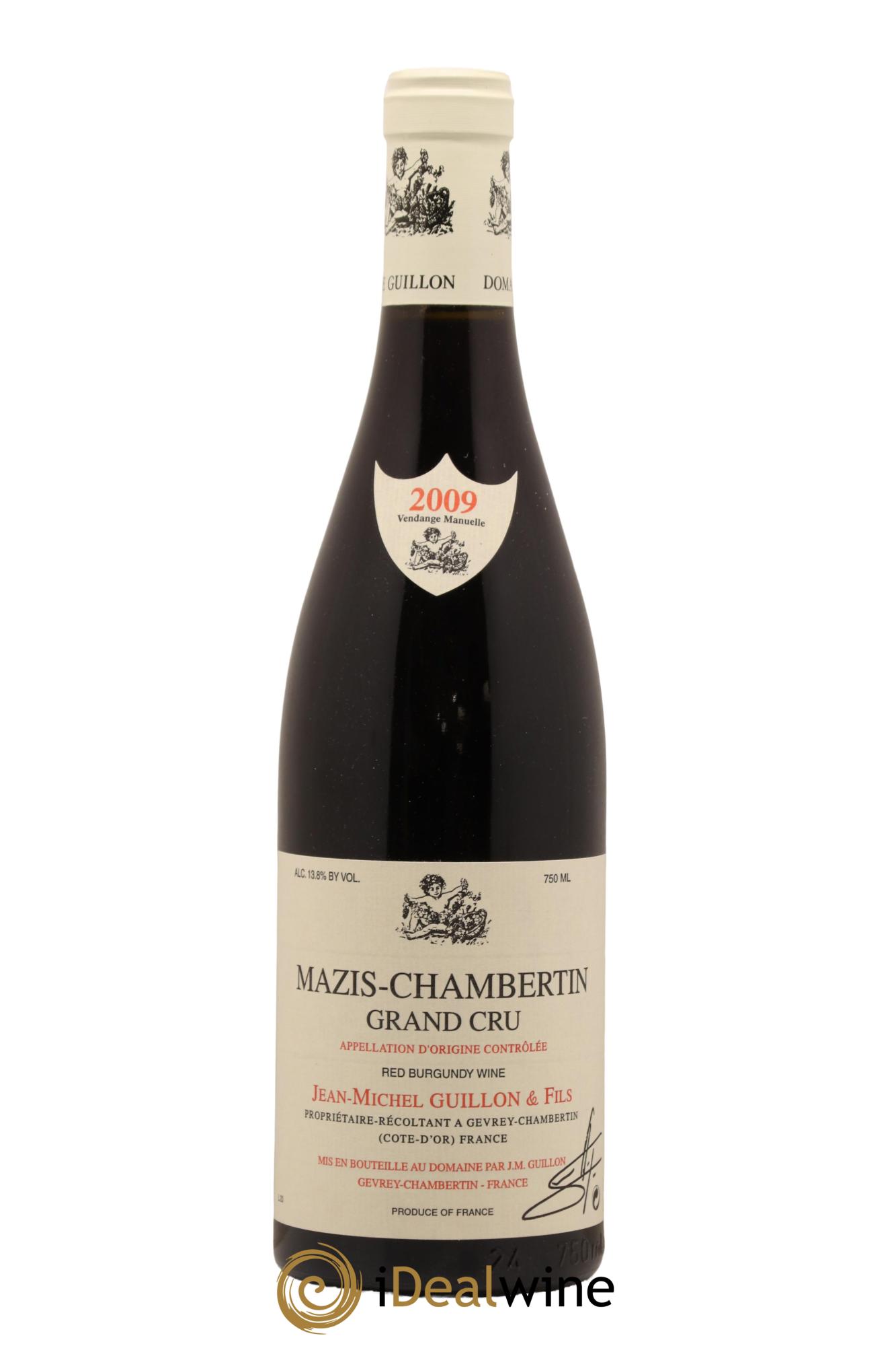 Mazis-Chambertin Grand Cru Jean-Michel Guillon 2009 - Lot de 1 bouteille - 0