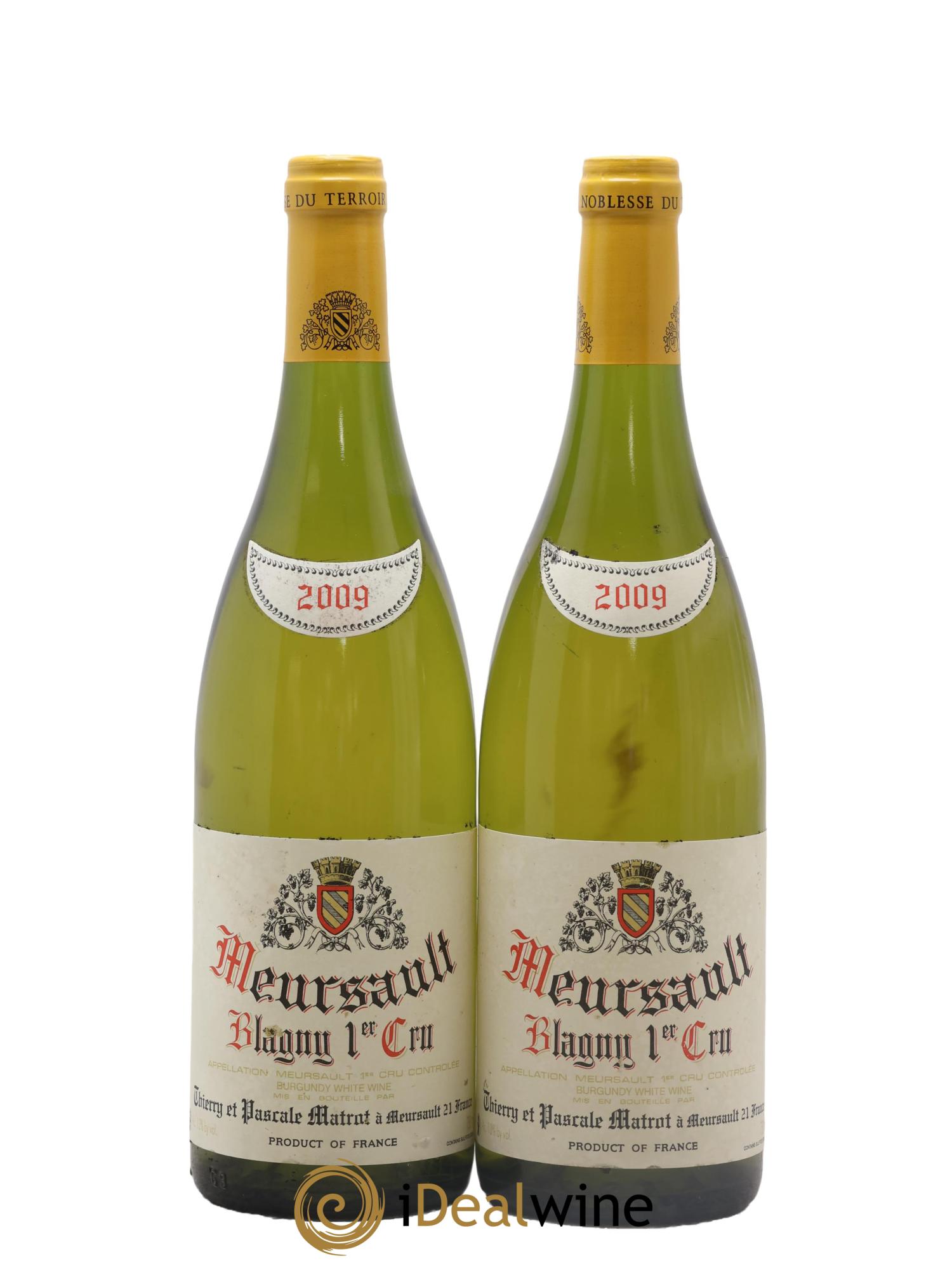 Meursault 1er Cru Blagny Matrot (Domaine) 2009 - Lot de 2 bouteilles - 0