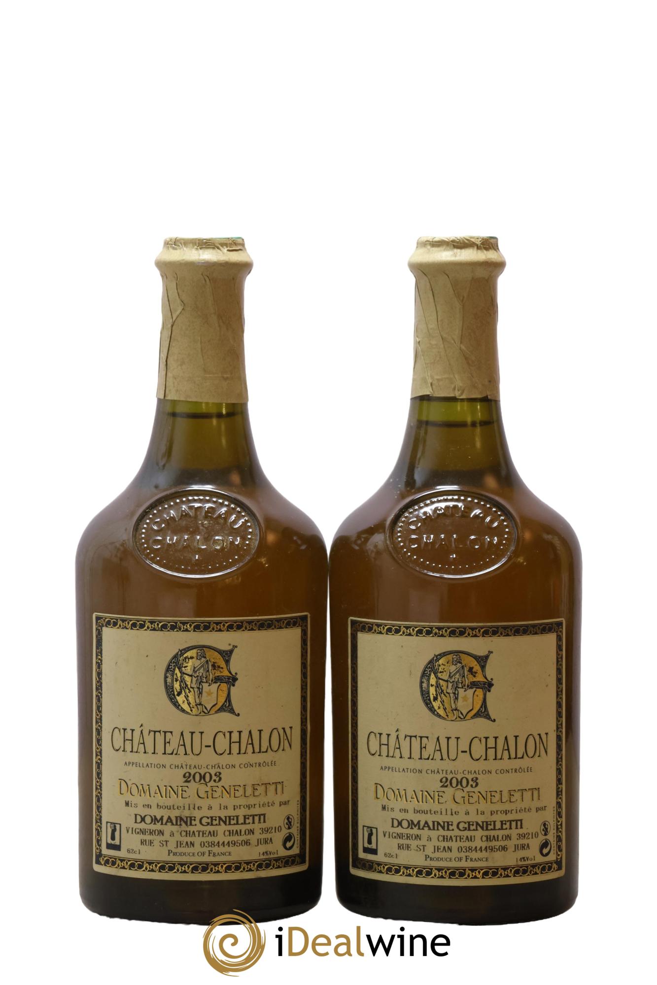 Château Chalon David Geneletti 2003 - Posten von 2 Clavelin - 0