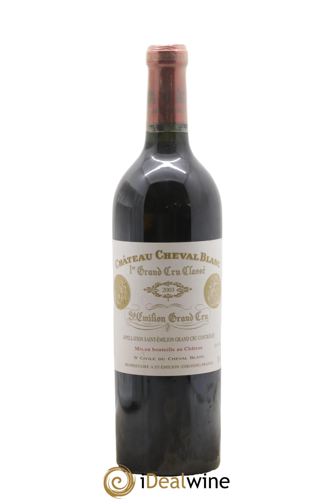 Château Cheval Blanc 1er Grand Cru Classé A 2003 - Lot de 1 bouteille - 0