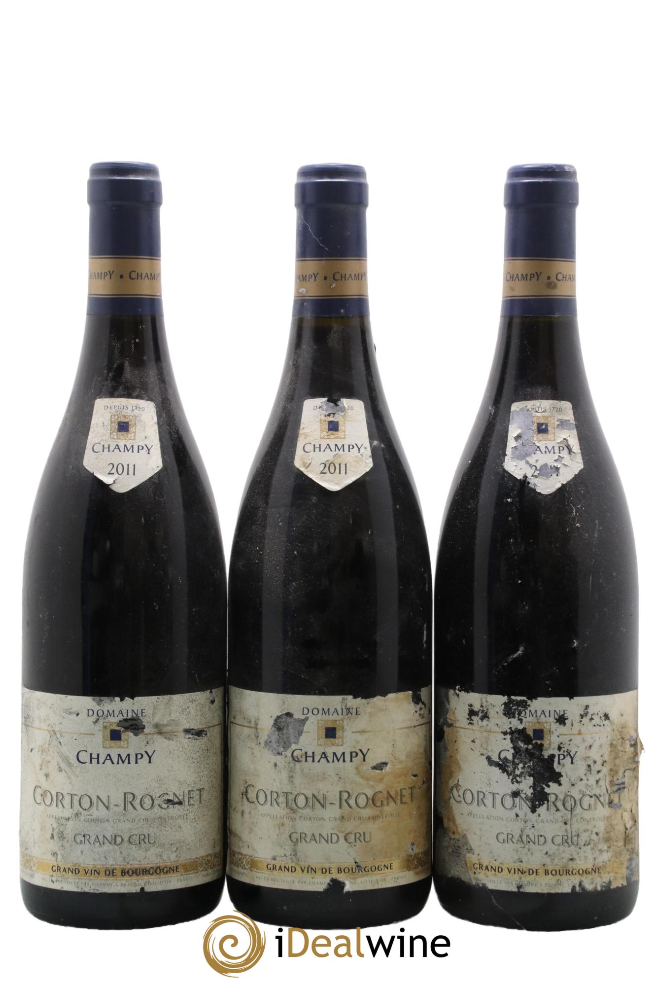 Corton Grand Cru Le Rognet Maison Champy 2011 - Lot de 3 bouteilles - 0