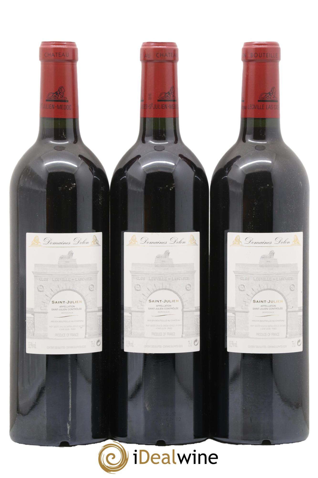 Château Léoville Las Cases 2ème Grand Cru Classé 2010 - Lot de 3 bouteilles - 1