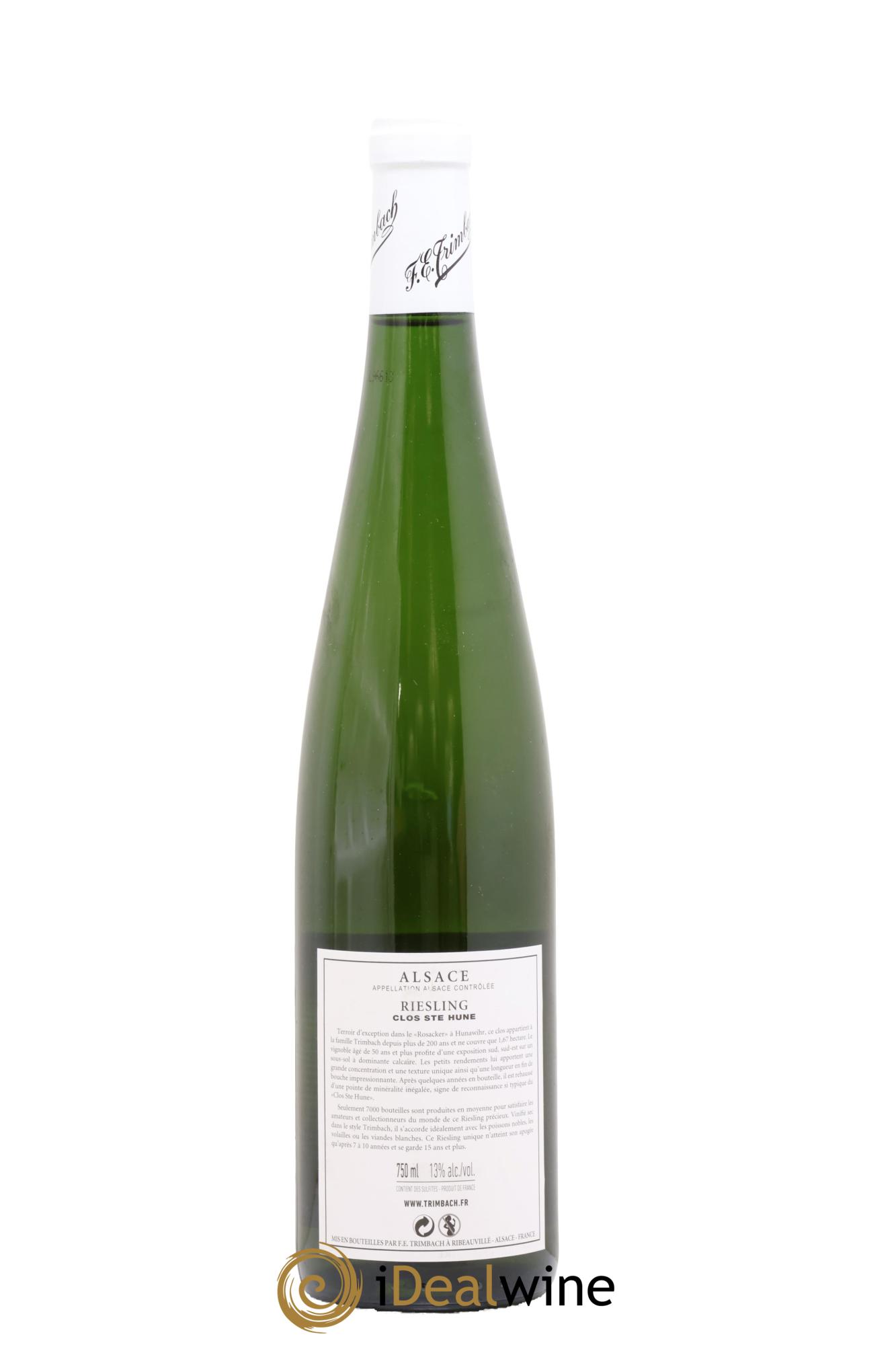 Alsace Riesling Clos Sainte-Hune Trimbach (Domaine) 2016 - Lot of 1 bottle - 1