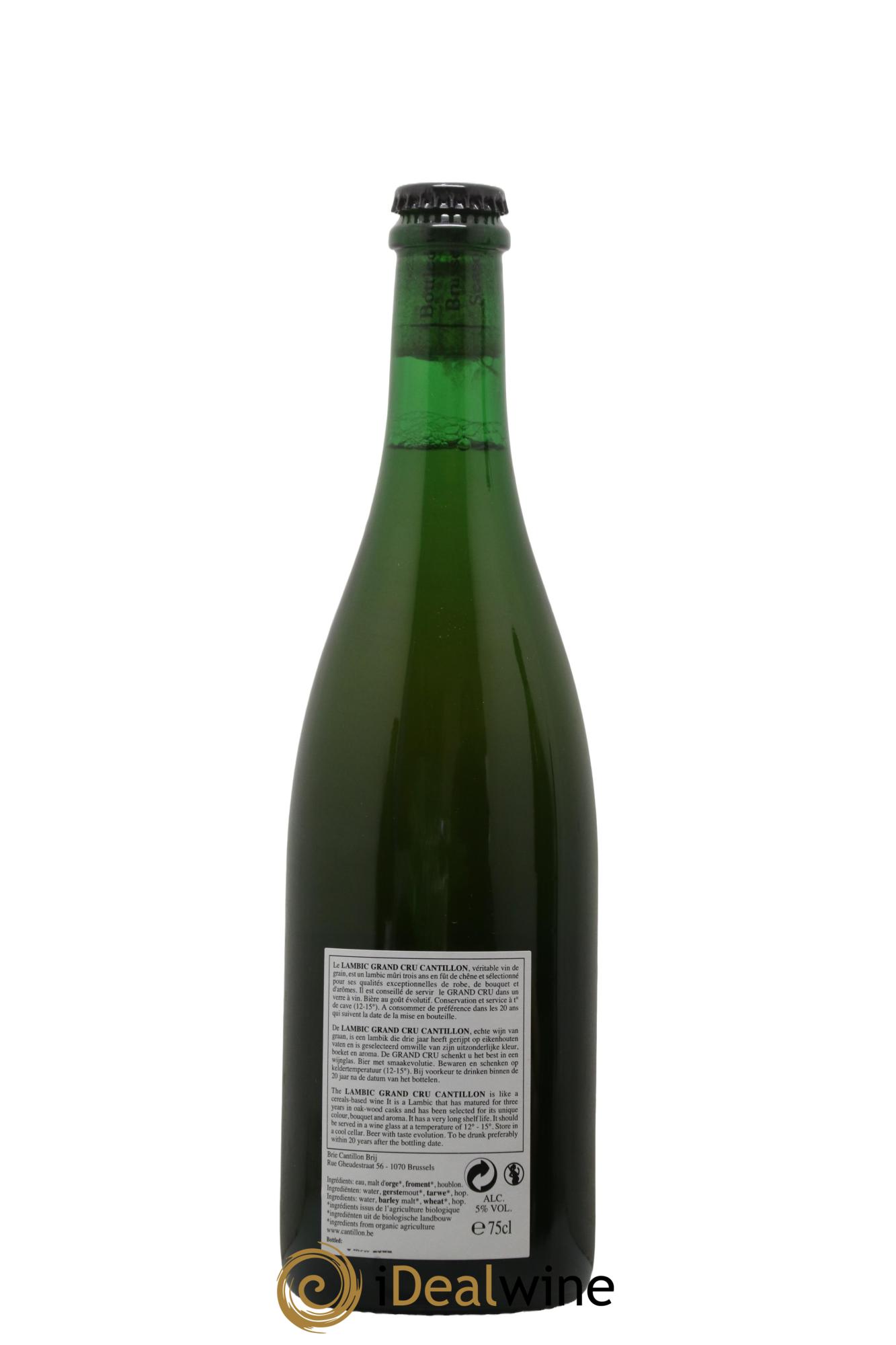 Bière Lambic Grand Cru Bruoscella Cantillon 2018-2019 - Lot de 1 bouteille - 1