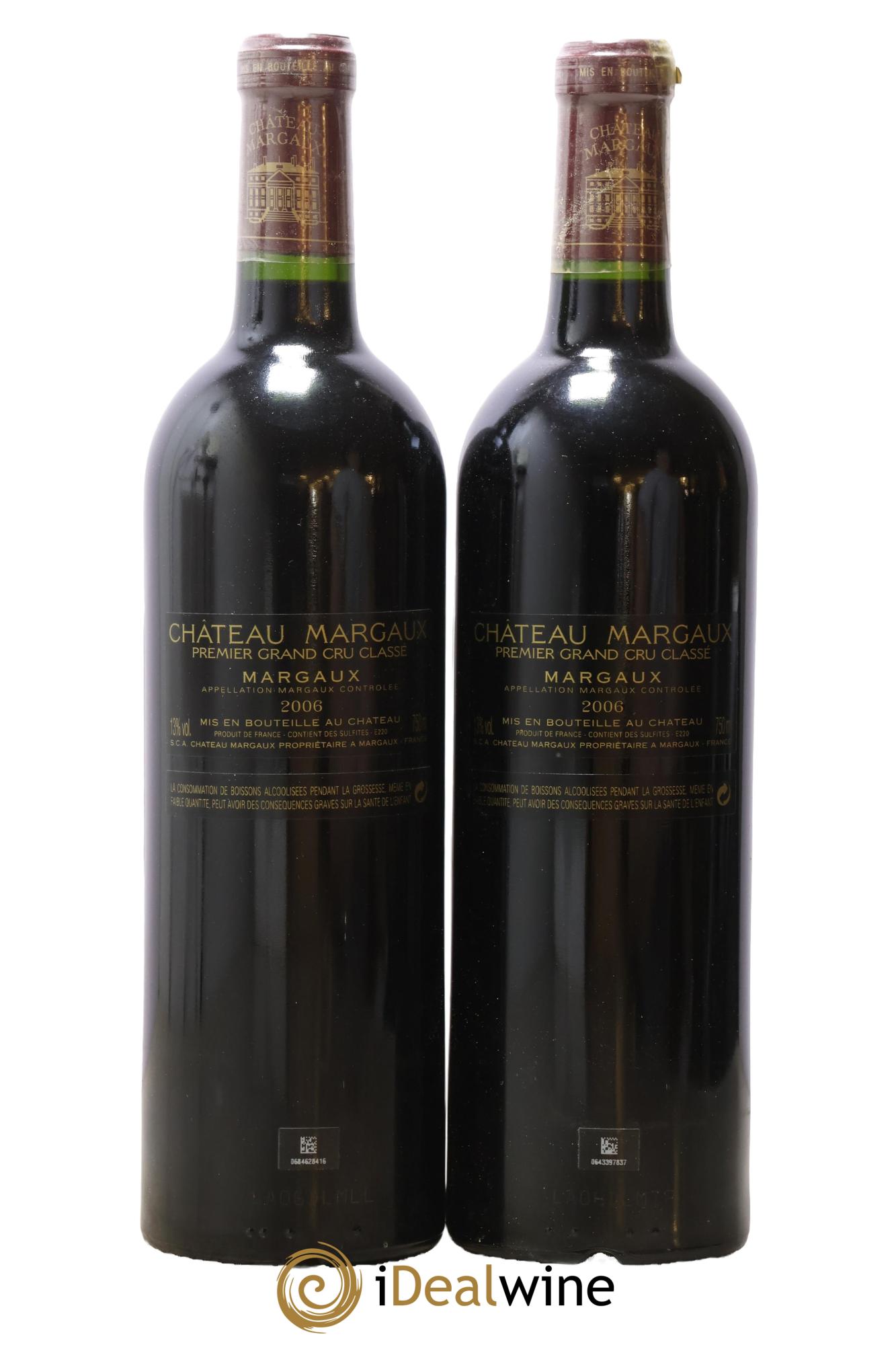 Château Margaux 1er Grand Cru Classé 2006 - Lot de 2 bouteilles - 1
