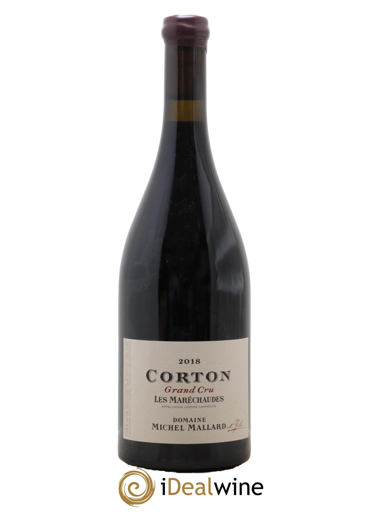 Corton Grand Cru Les Marechaudes Domaine Michel Mallard Fils 2018 - Lot de 1 bouteille - 0
