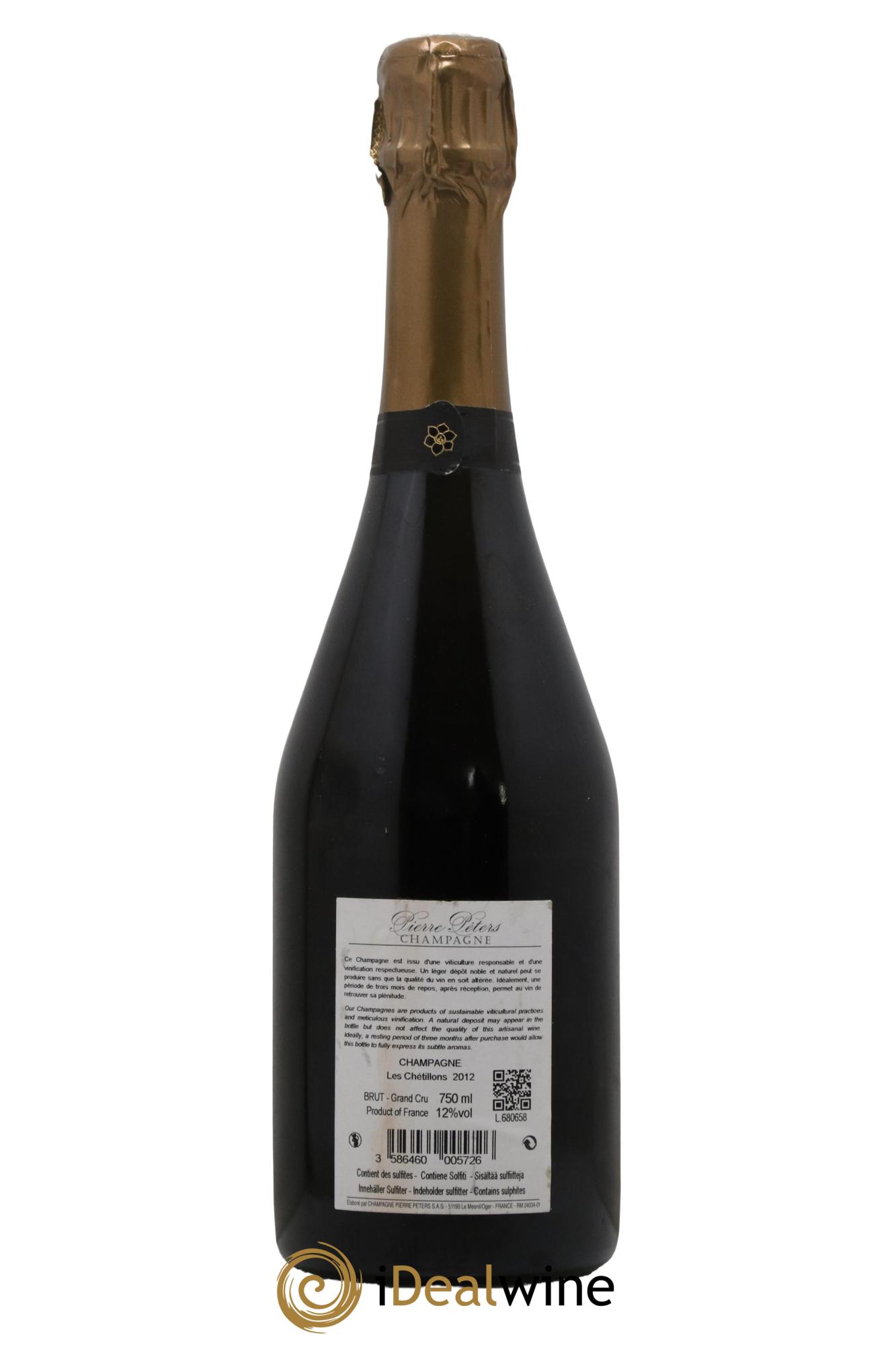 Cuvée Spéciale les Chétillons Blanc de Blancs Brut Pierre Péters 2012 - Lot of 1 bottle - 1