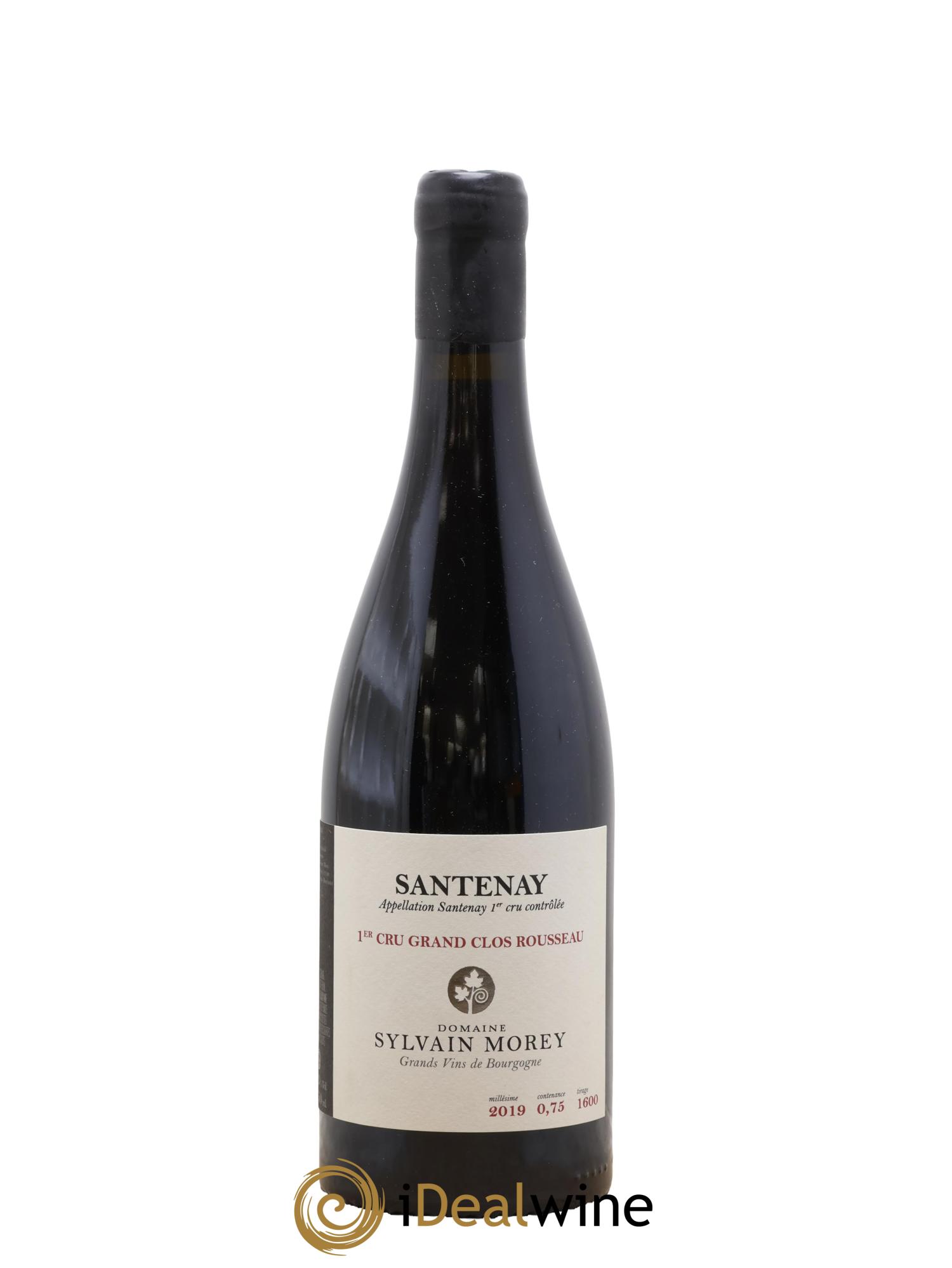 Santenay 1er Cru Grand Clos Rousseau Sylvain Morey 2019 - Lot de 1 bouteille - 0