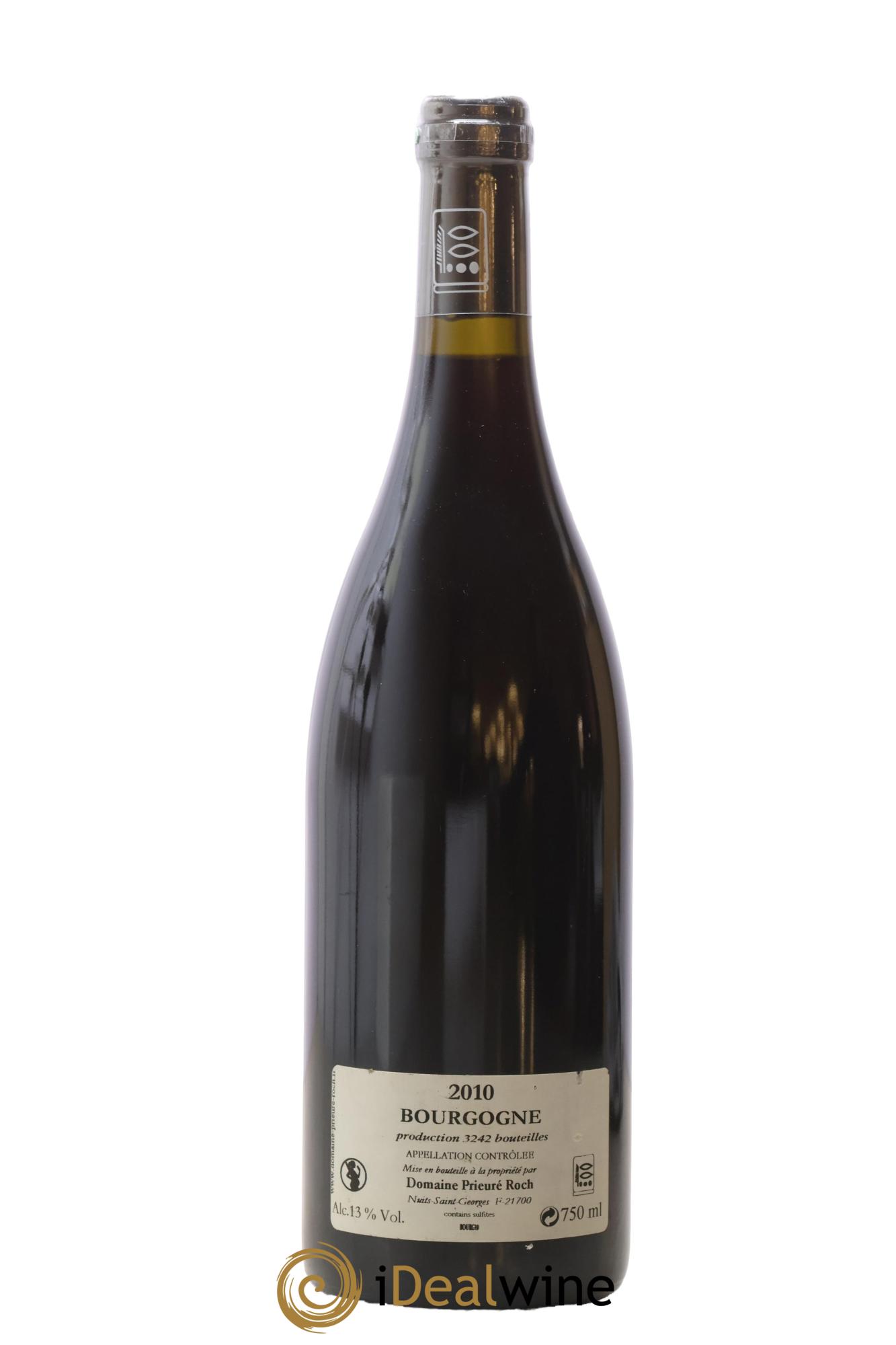 Bourgogne Pinoterie Prieuré Roch 2010 - Lot de 1 bouteille - 1