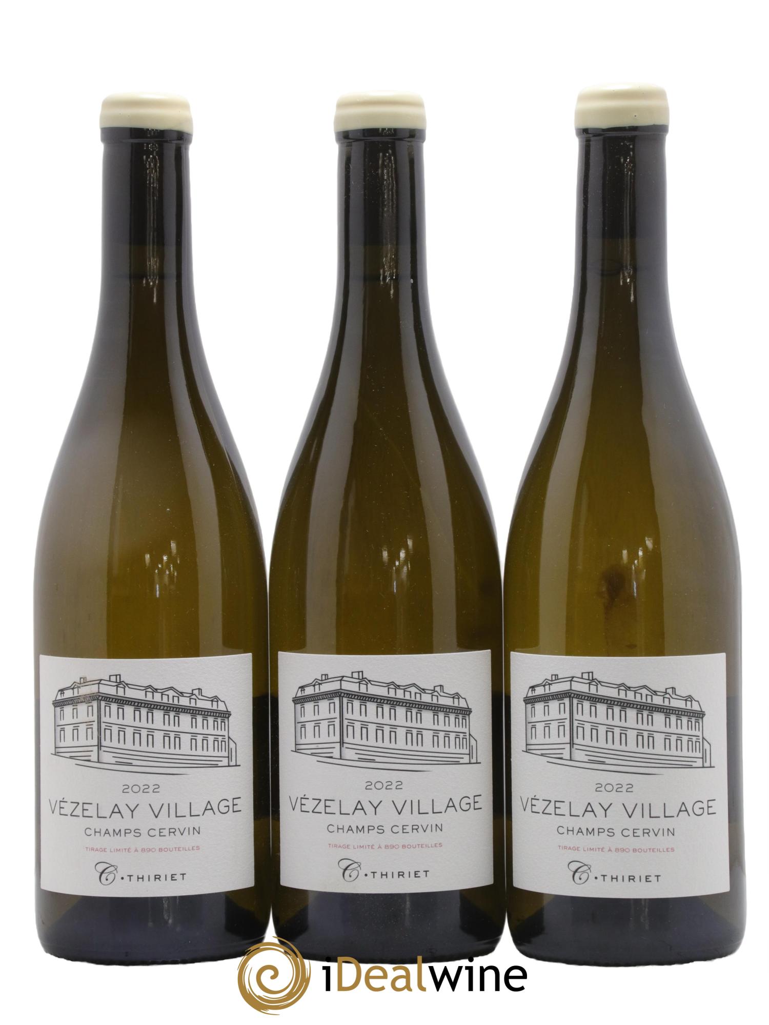 Bourgogne Vézelay Champs Cervin Maison Thiriet 2022 - Lotto di 3 bottiglie - 0