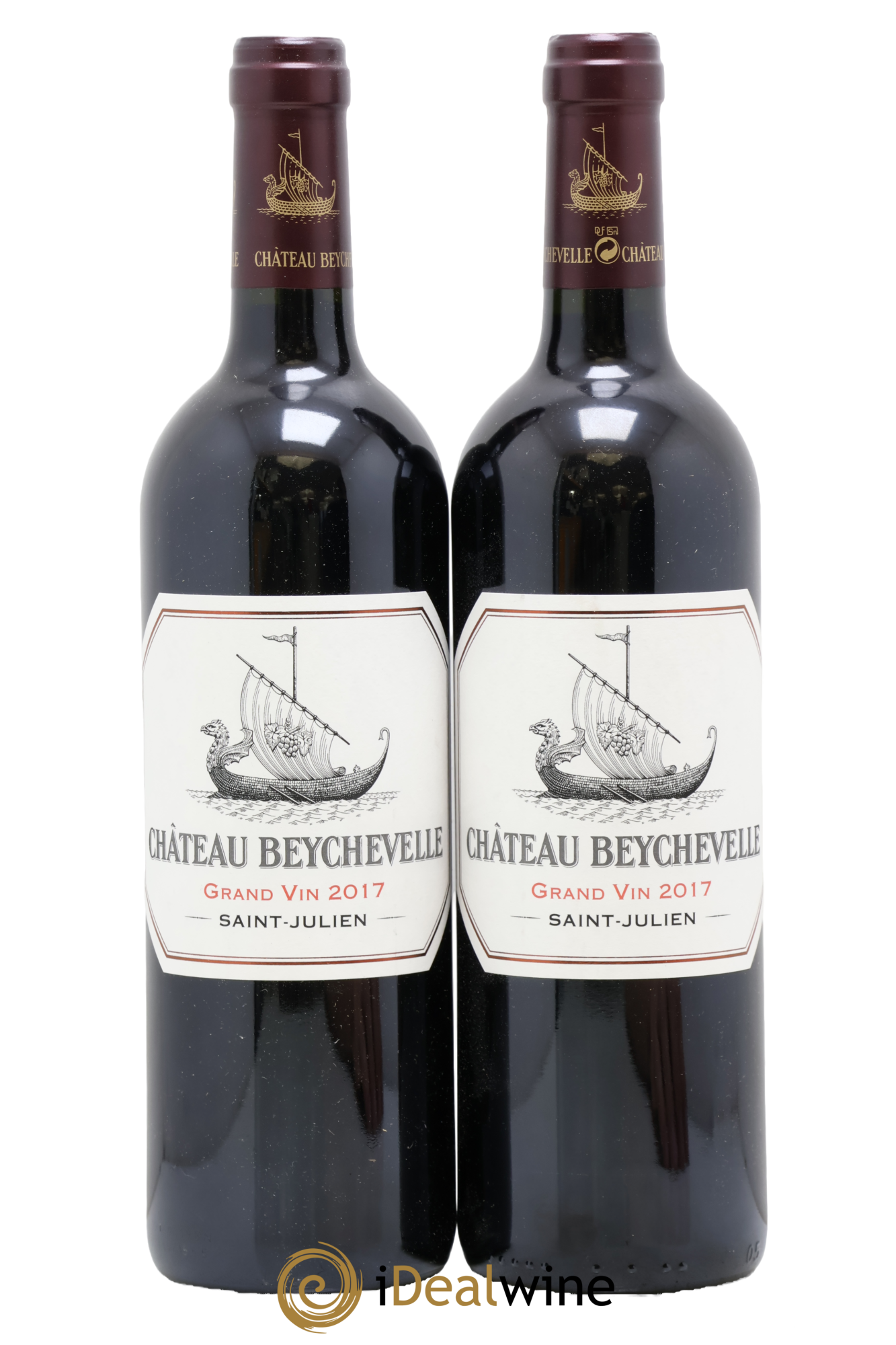 Château Beychevelle 4ème Grand Cru Classé 2017 - Lot of 2 bottles - 0