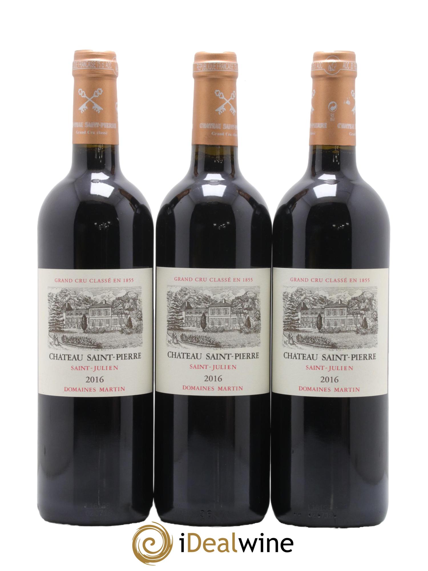 Château Saint-Pierre 4ème Grand Cru Classé 2016 - Lot de 12 bouteilles - 1