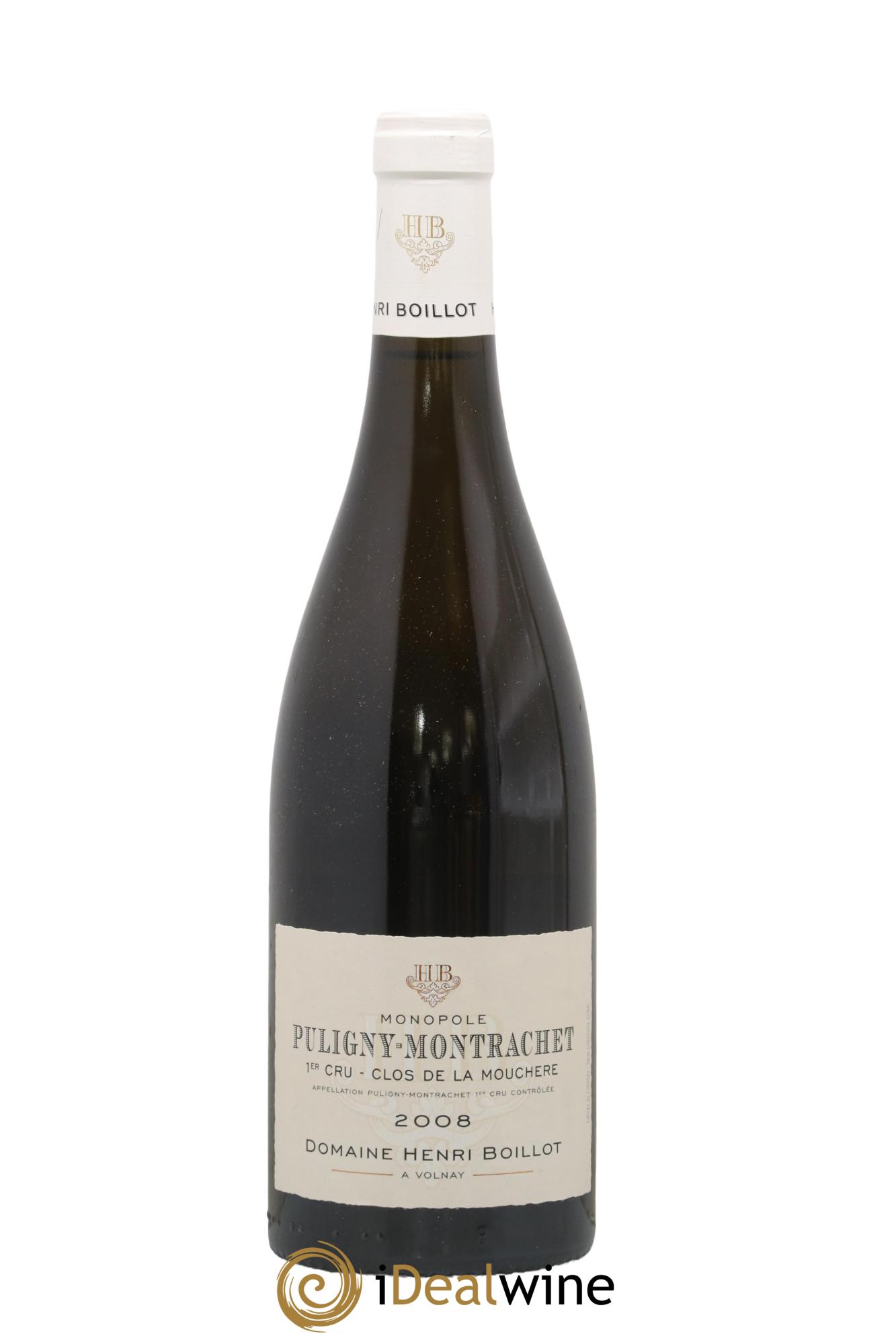 Puligny-Montrachet 1er Cru Clos de la Mouchère Henri Boillot (Domaine) 2008 - Lot de 1 bouteille - 0