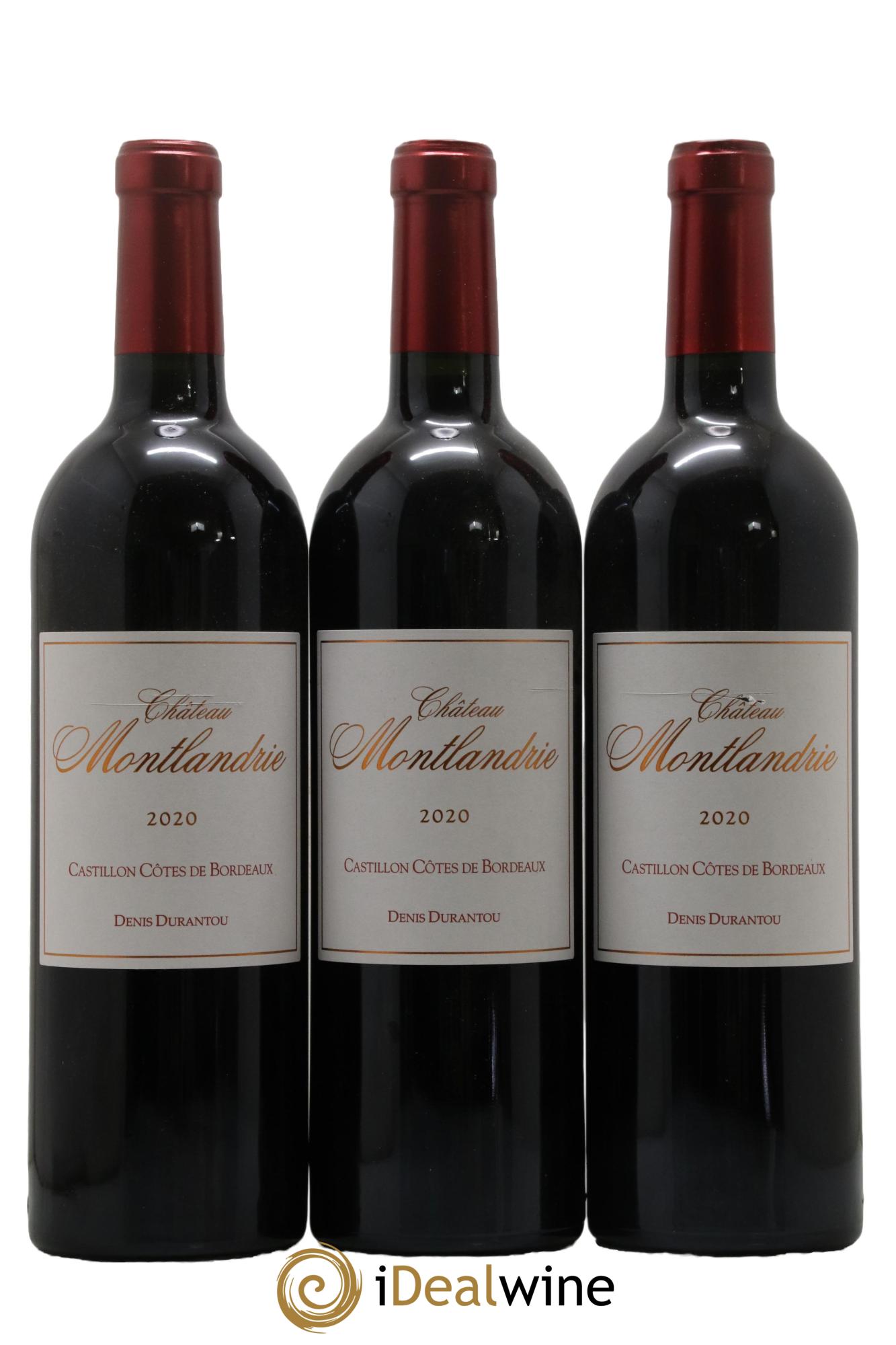 Castillon-Côtes-de-Bordeaux (Côtes-de-Castillon) Château Montlandrie 2020 - Posten von 3 Flaschen - 0