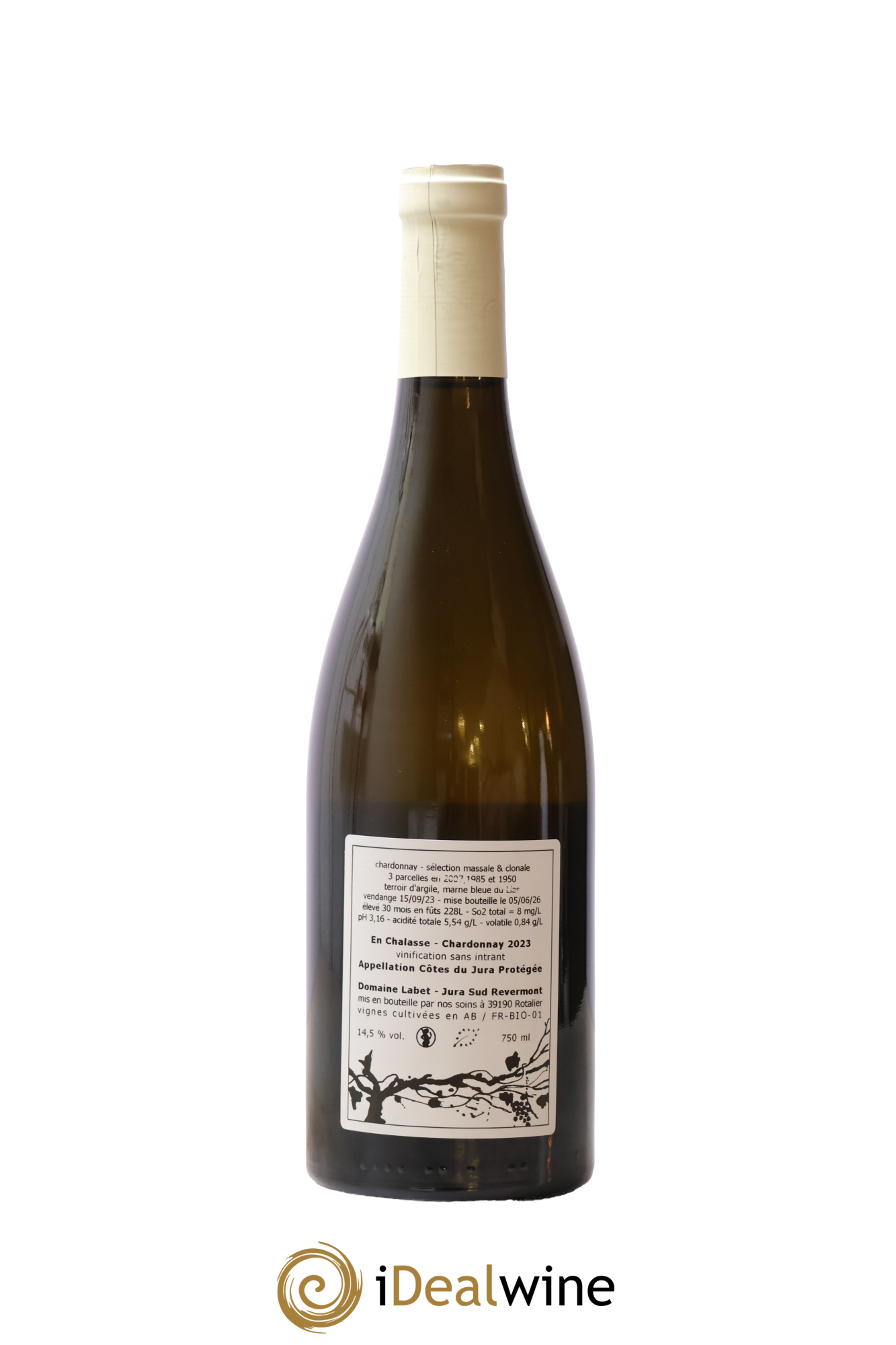 Côtes du Jura Chardonnay En Chalasse Romain - Julien - Charline Labet 2023 - Lotto di 1 bottiglia - 1