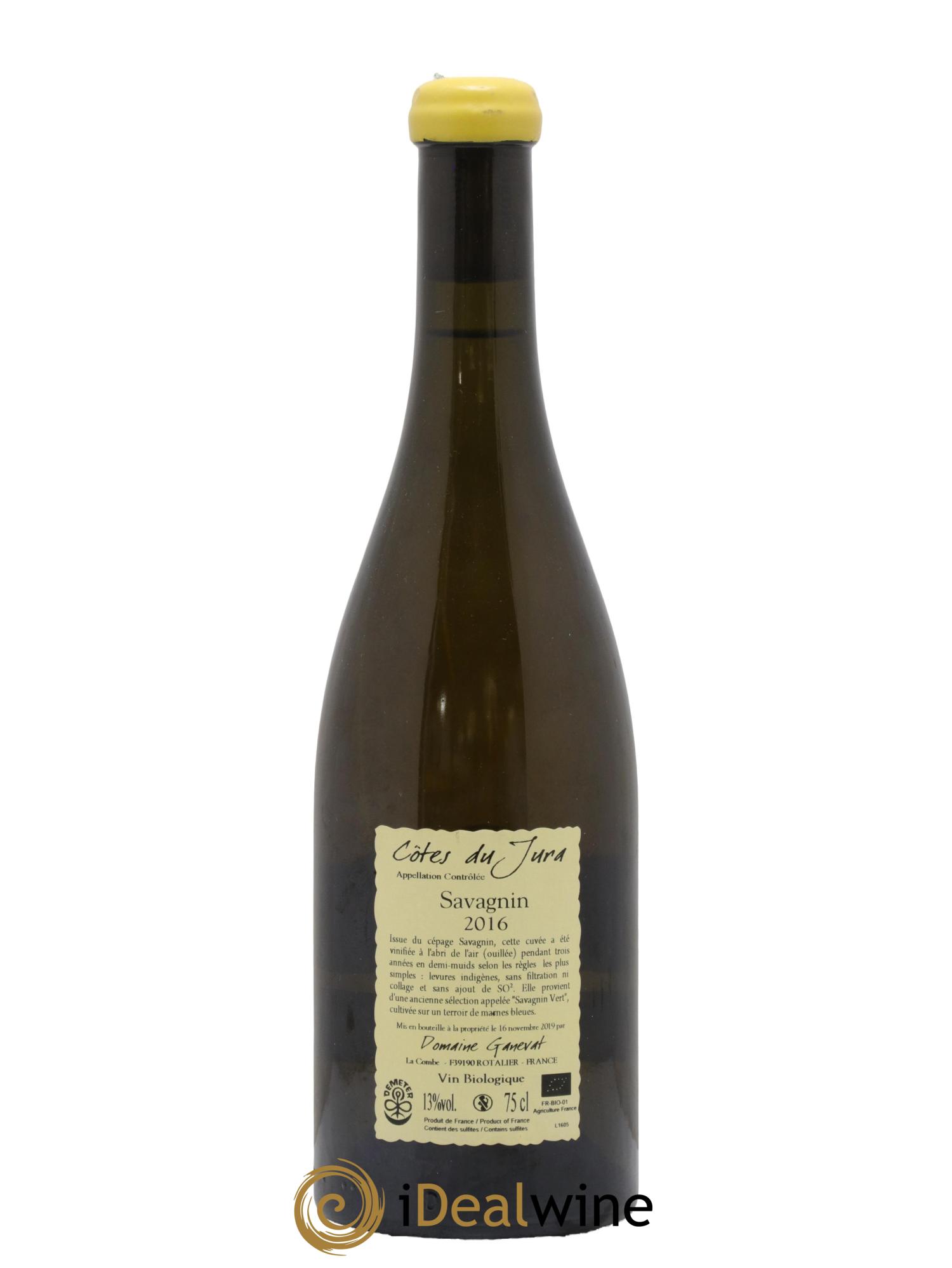 Côtes du Jura Les Chalasses Marnes Bleues Jean-François Ganevat (Domaine) 2016 - Lot of 1 bottle - 1