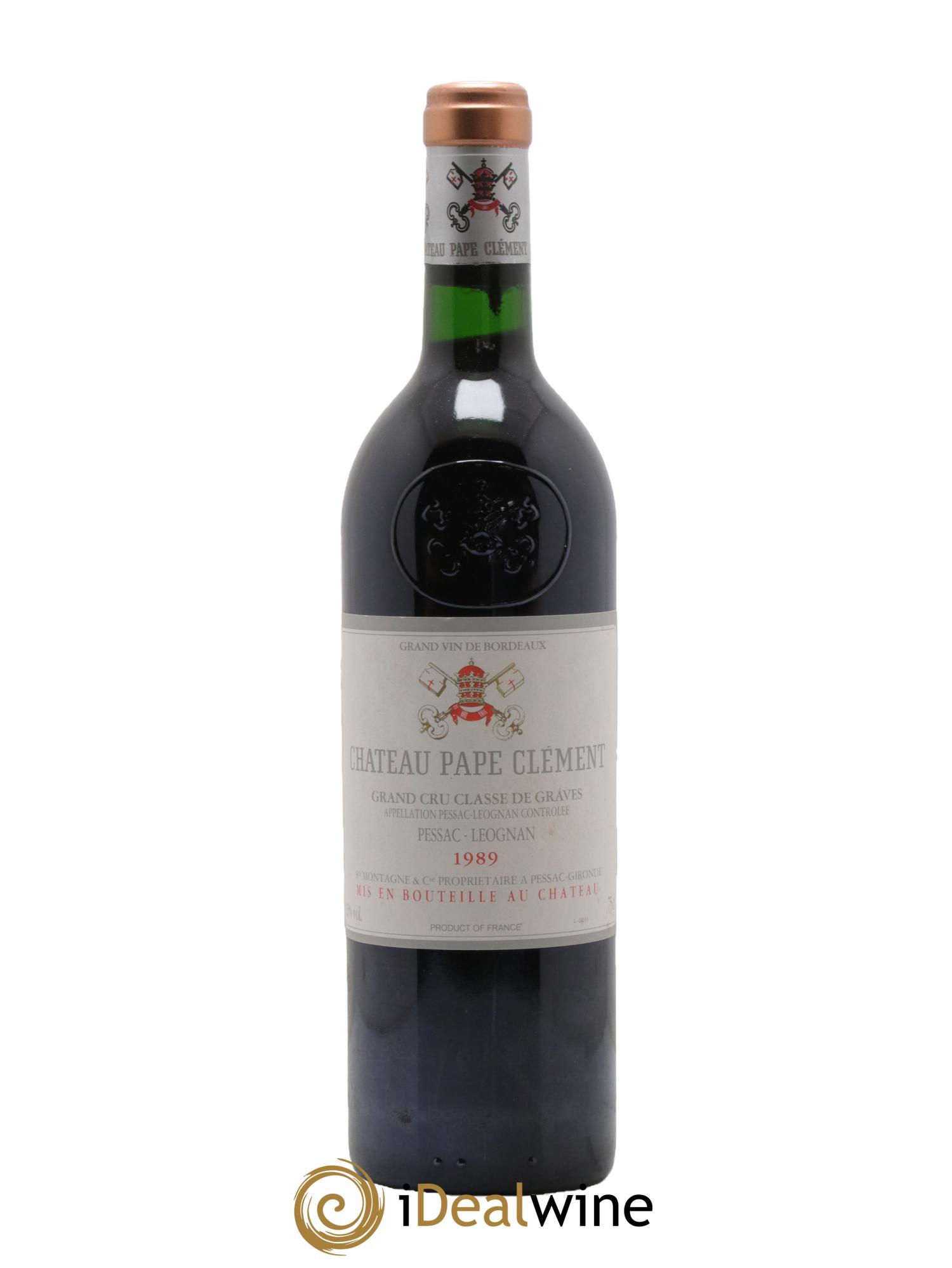 Château Pape Clément Cru Classé de Graves 1989 - Lot de 1 bouteille - 0