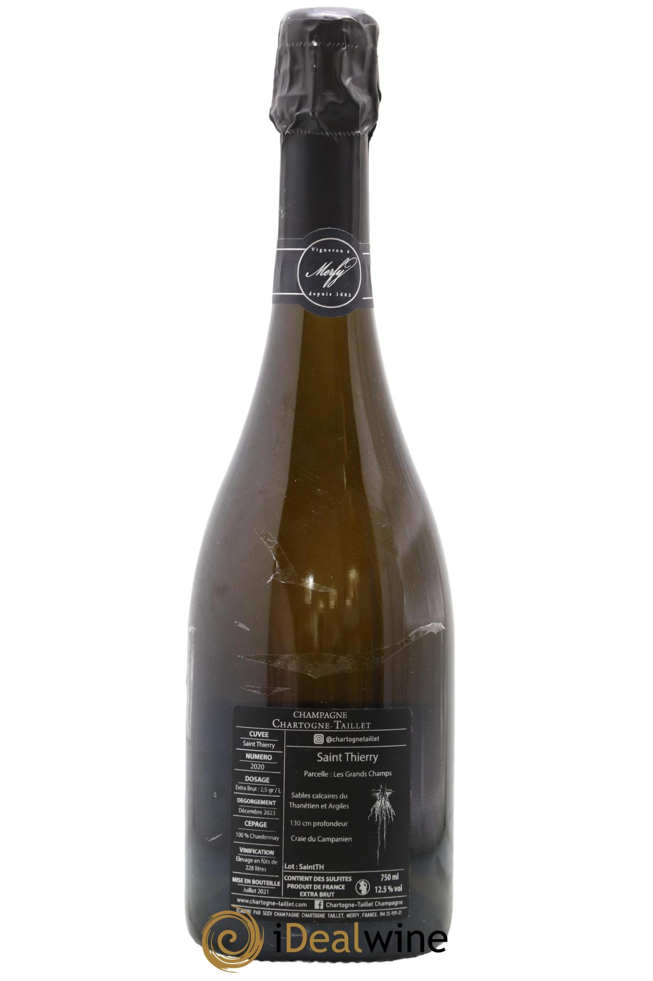 Champagne Saint-Thierry Maison Chartogne-Taillet 2020 - Lot of 1 bottle - 1