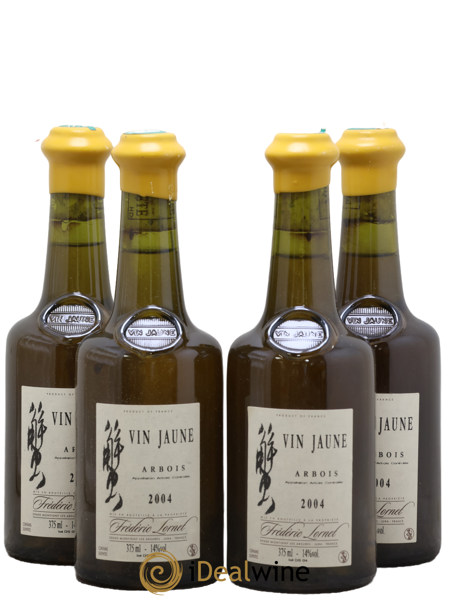 Arbois Vin Jaune Frédéric Lornet 2004 - Lot of 4 half-bottles - 0