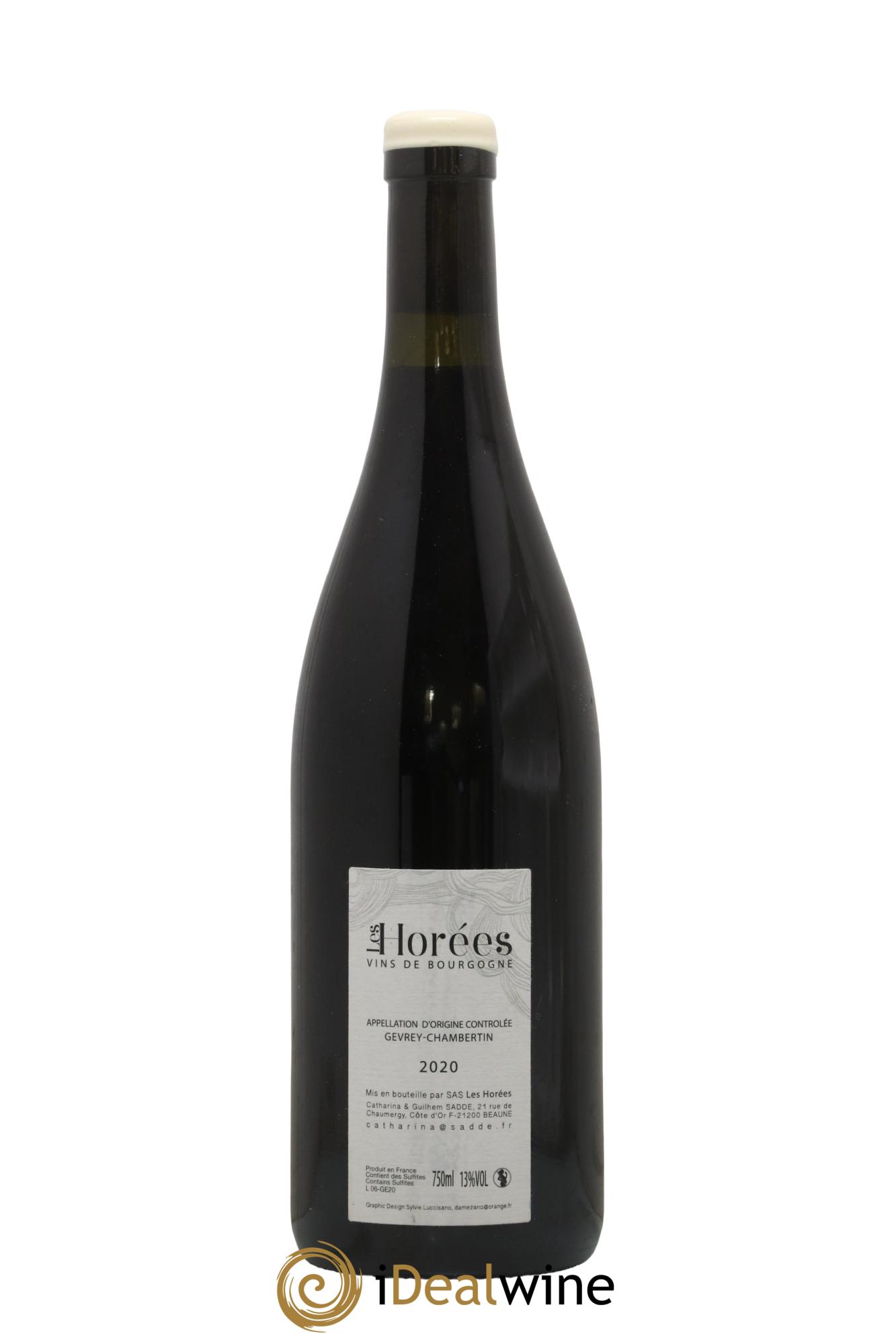 Gevrey-Chambertin En Reniard Les Horées 2020 - Lot de 1 bouteille - 1