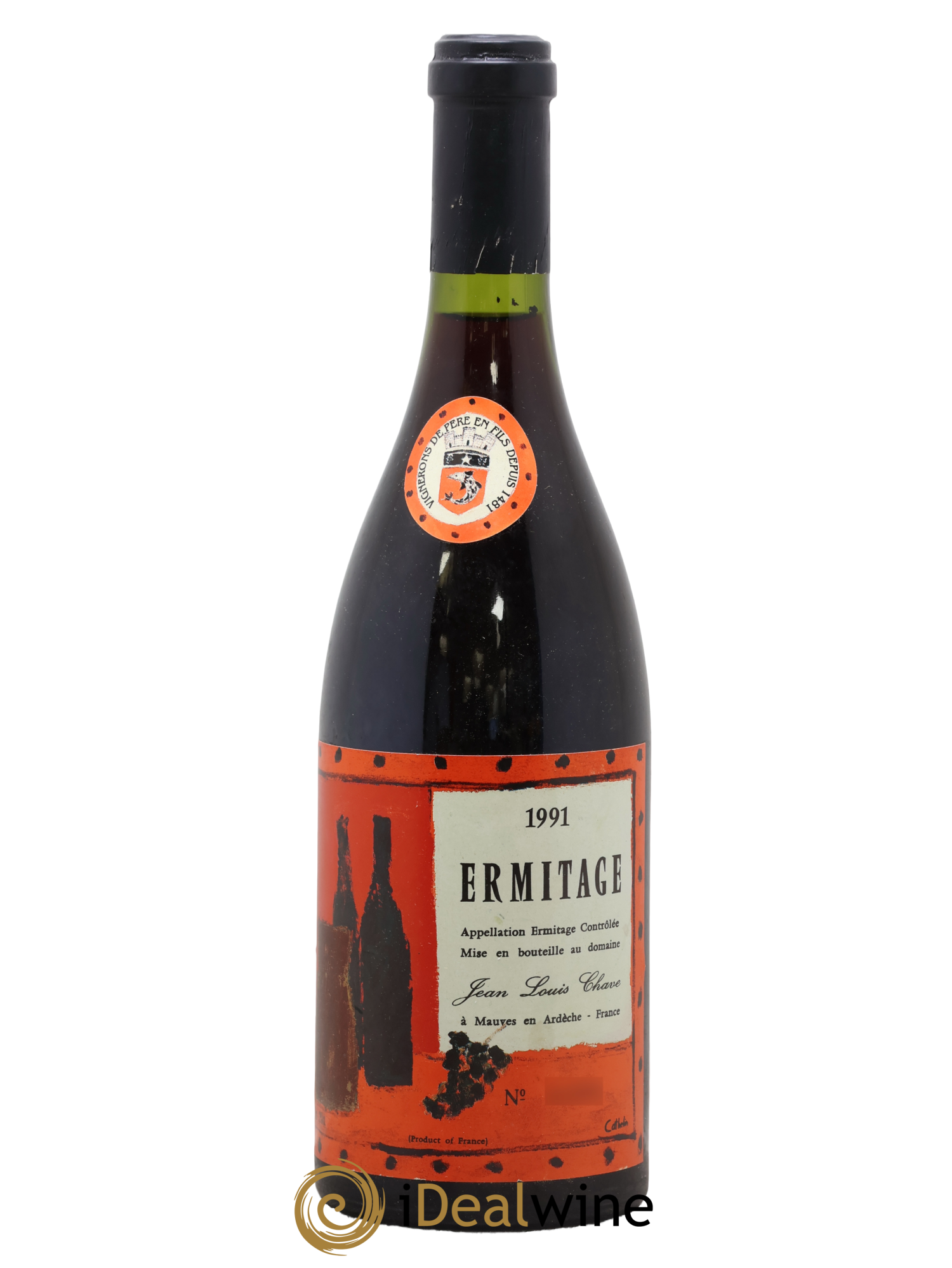 Hermitage Ermitage Cuvée Cathelin Jean-Louis Chave 1991 - Lotto di 1 bottiglia - 0