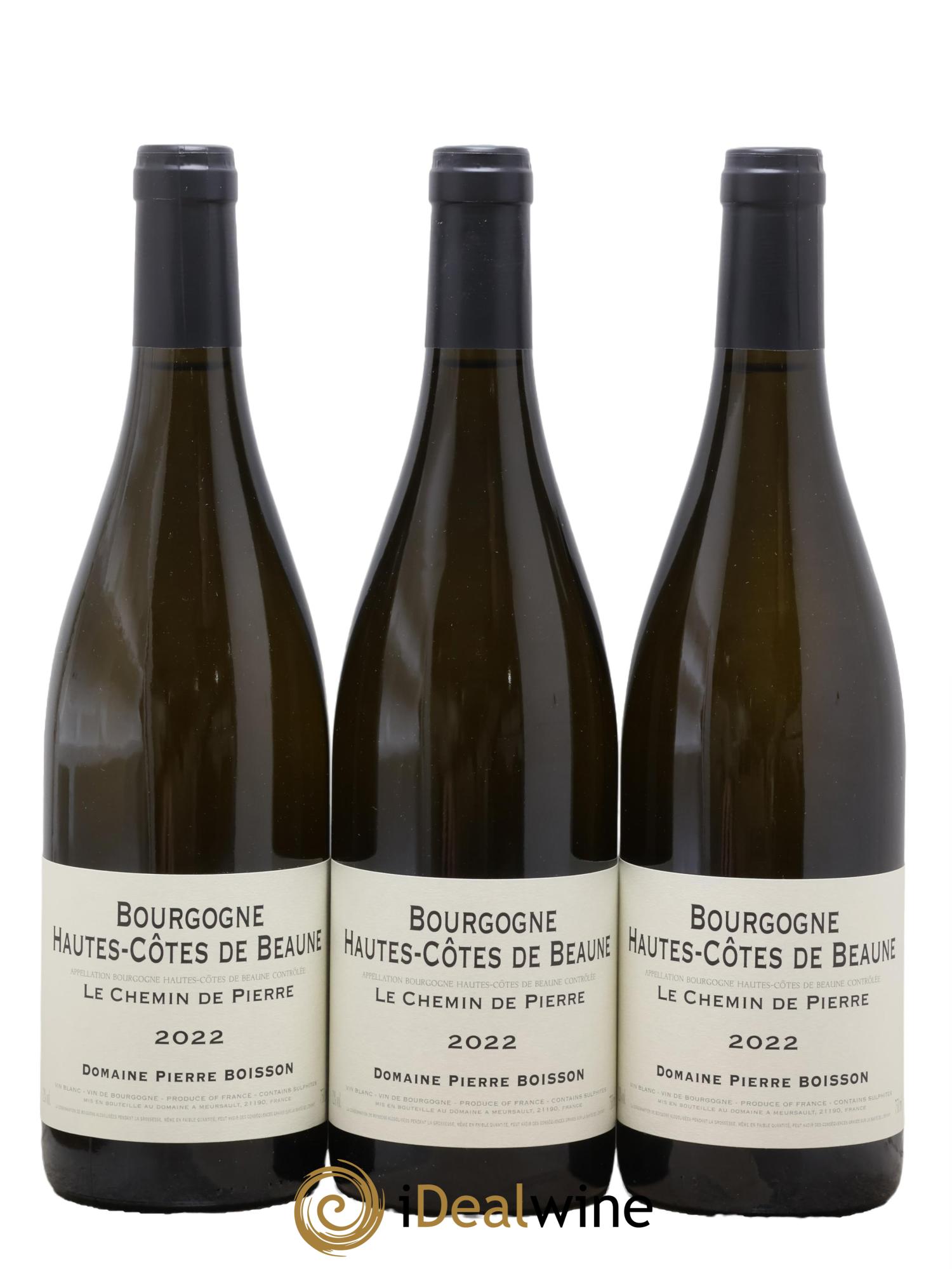 Hautes-Côtes de Beaune Le Chemin de Pierre Pierre Boisson 2022 - Posten von 3 Flaschen - 0