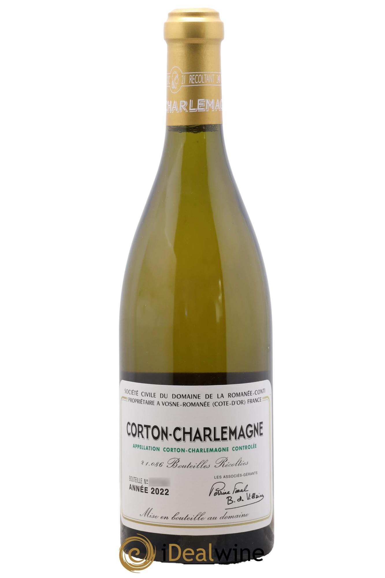Corton-Charlemagne Grand Cru Domaine de la Romanée-Conti 2022 - Lot de 1 bouteille - 0