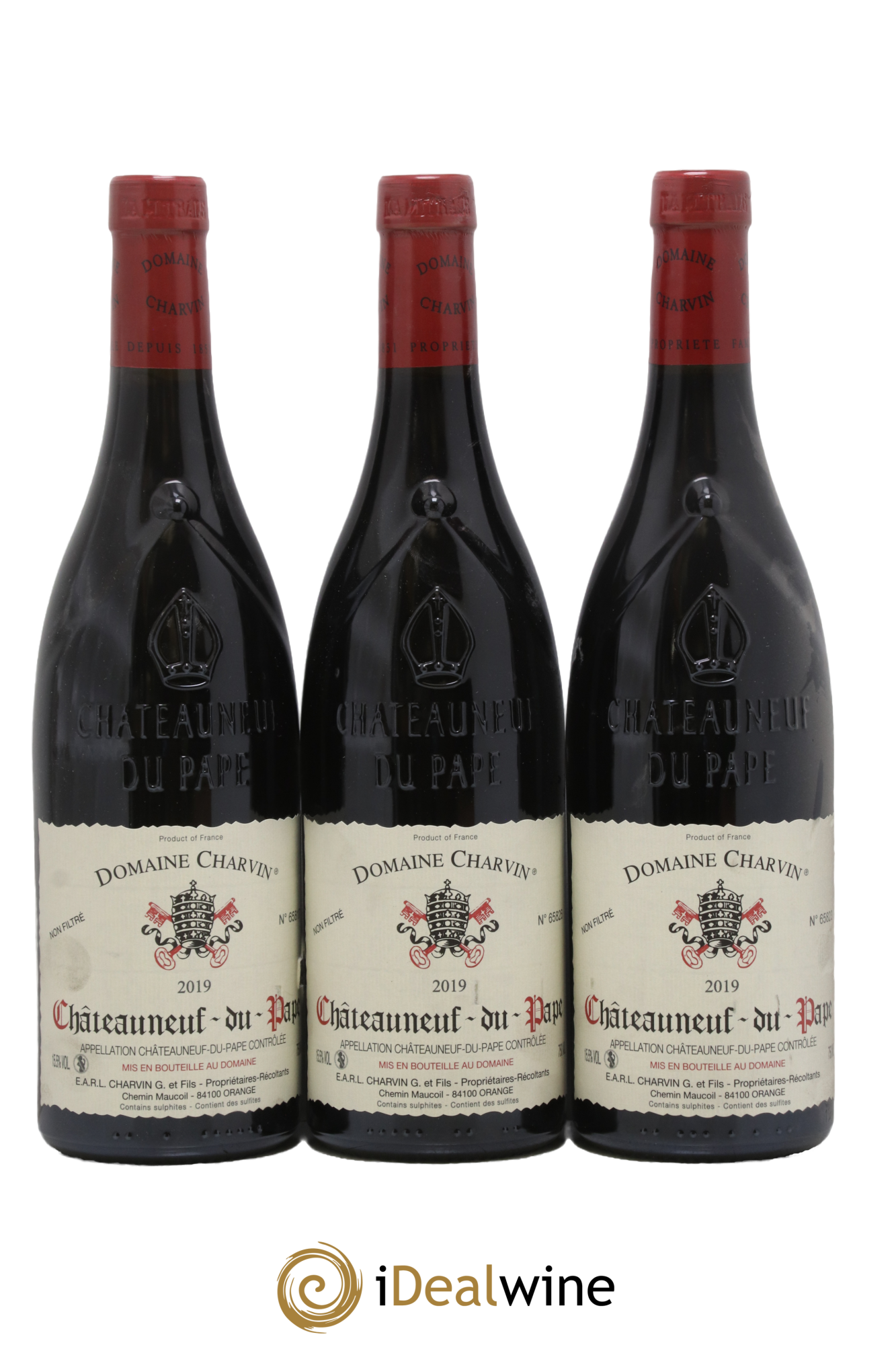Châteauneuf-du-Pape Charvin (Domaine) 2019 - Lot de 3 bouteilles - 0